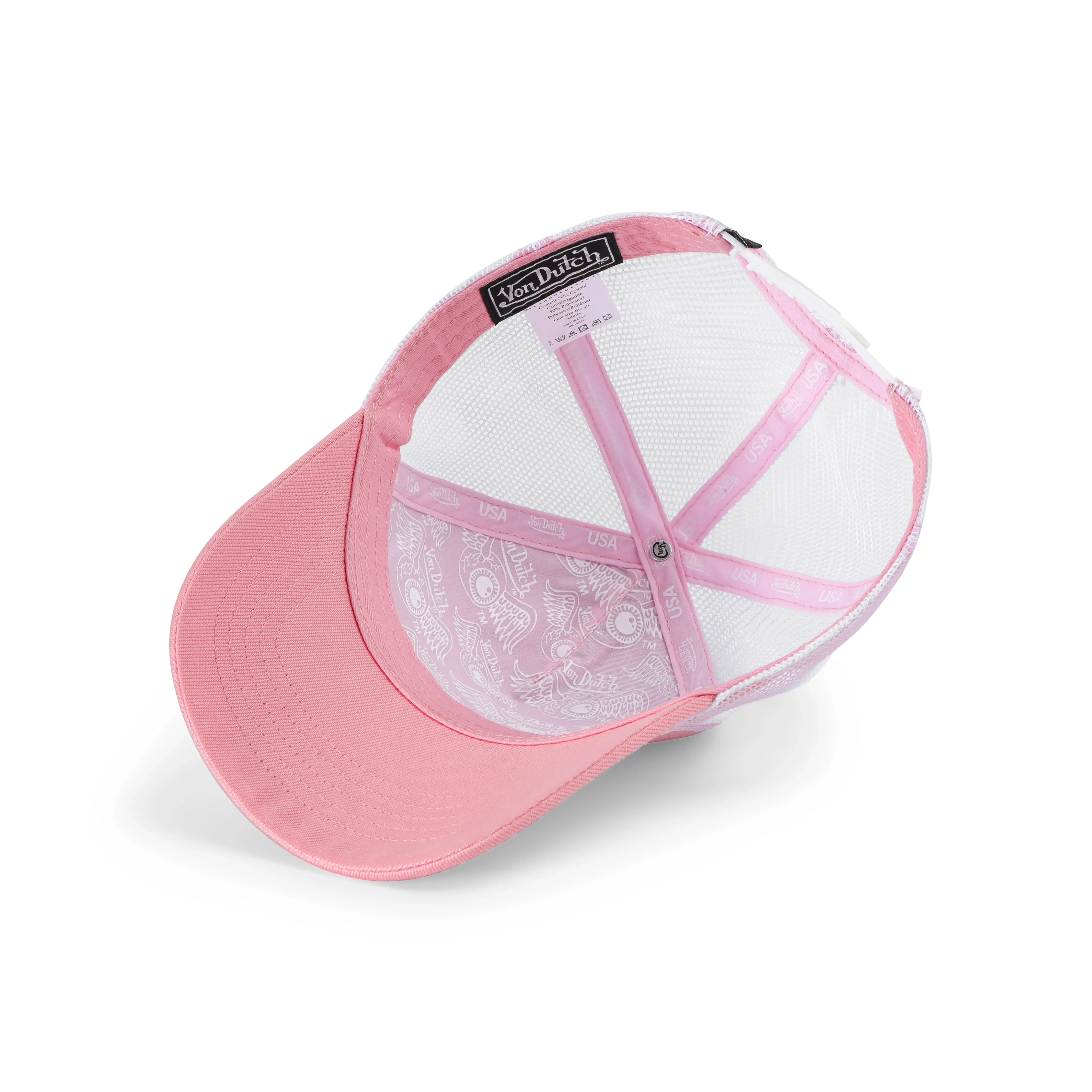 Rhinestone Trucker Hat - Pink with White Rhinestones sold by Von Dutch product image thumbnail 5