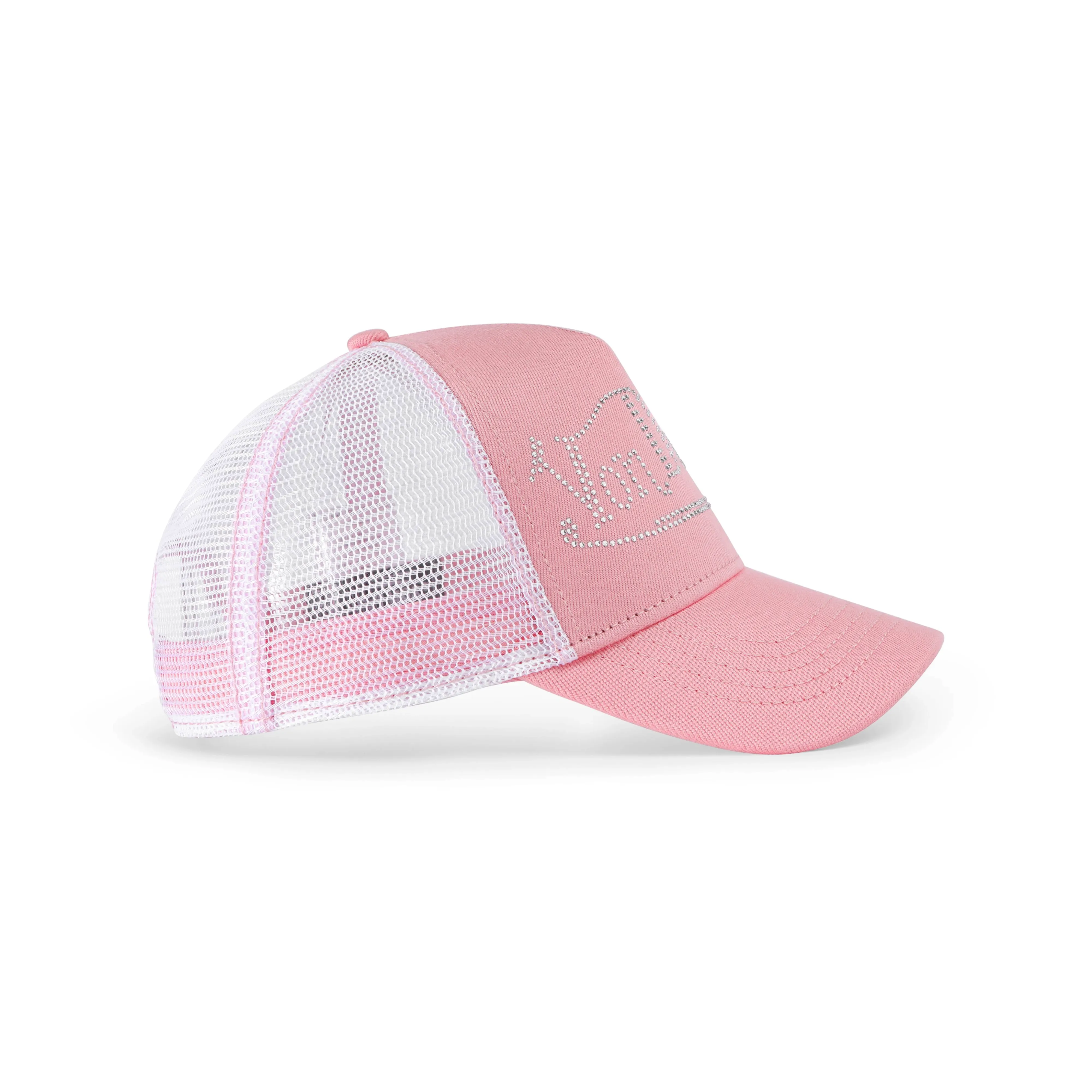 Rhinestone Trucker Hat - Pink with White Rhinestones sold by Von Dutch product image thumbnail 3