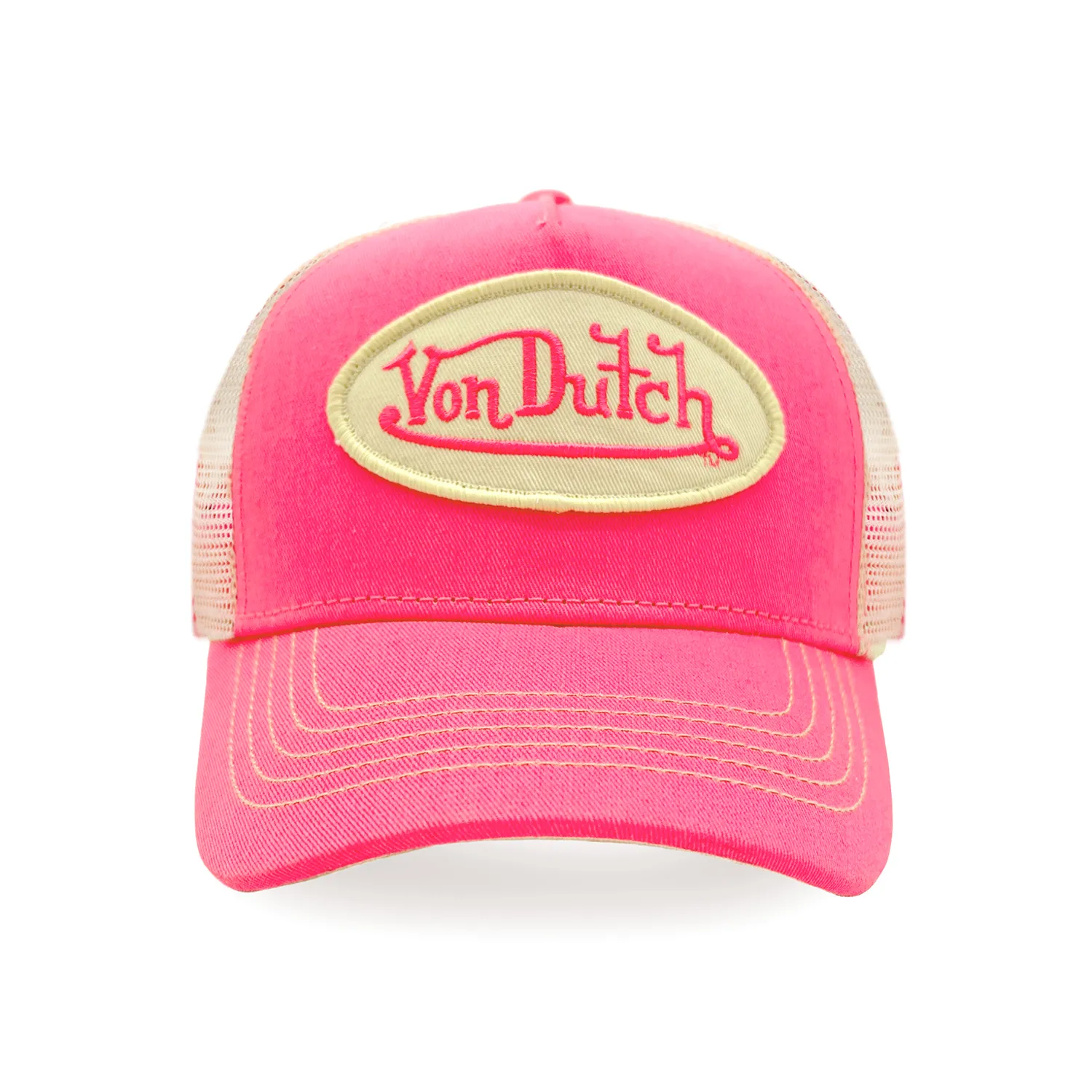 Pink & Grey Classic Trucker Hat sold by Von Dutch