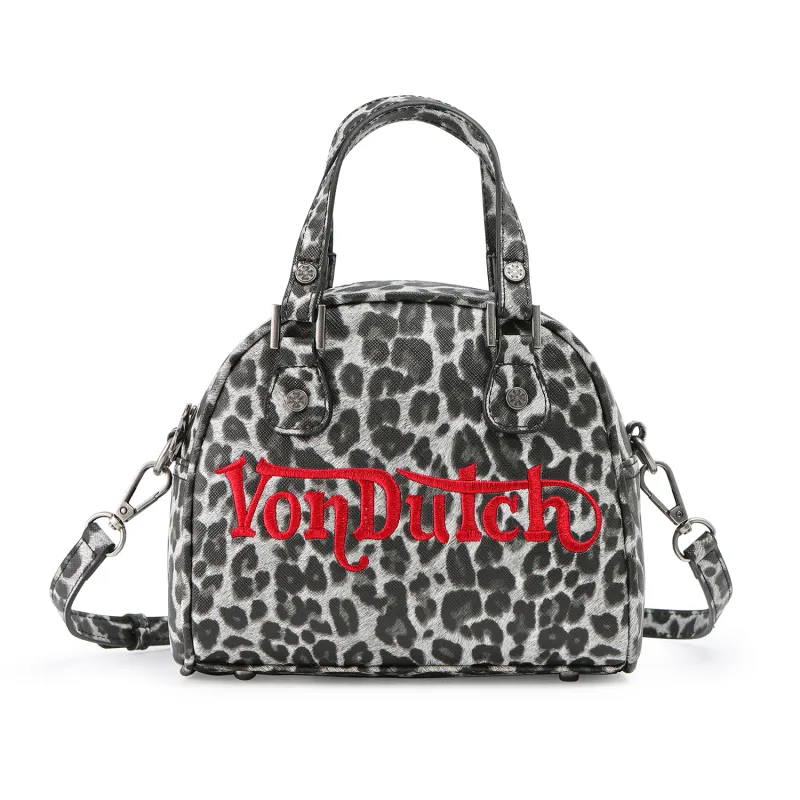 Von Dutch Chopper Cross Bowling Bag - Red Leopard Print sold by Von Dutch