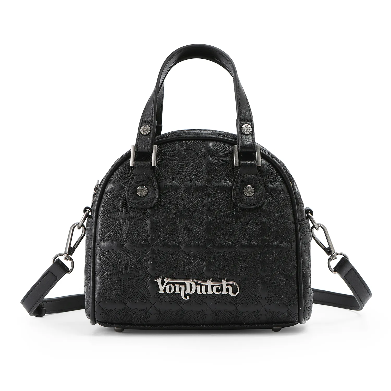 Embroidered Chopper Bowling Bag - Black sold by Von Dutch