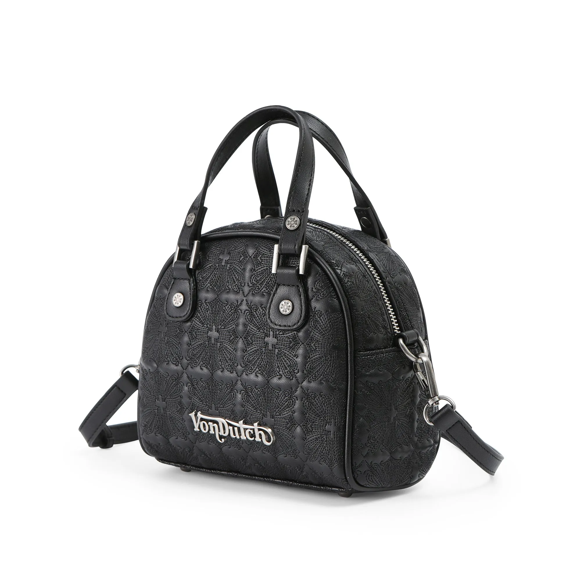 Embroidered Chopper Bowling Bag - Black sold by Von Dutch product image thumbnail 2