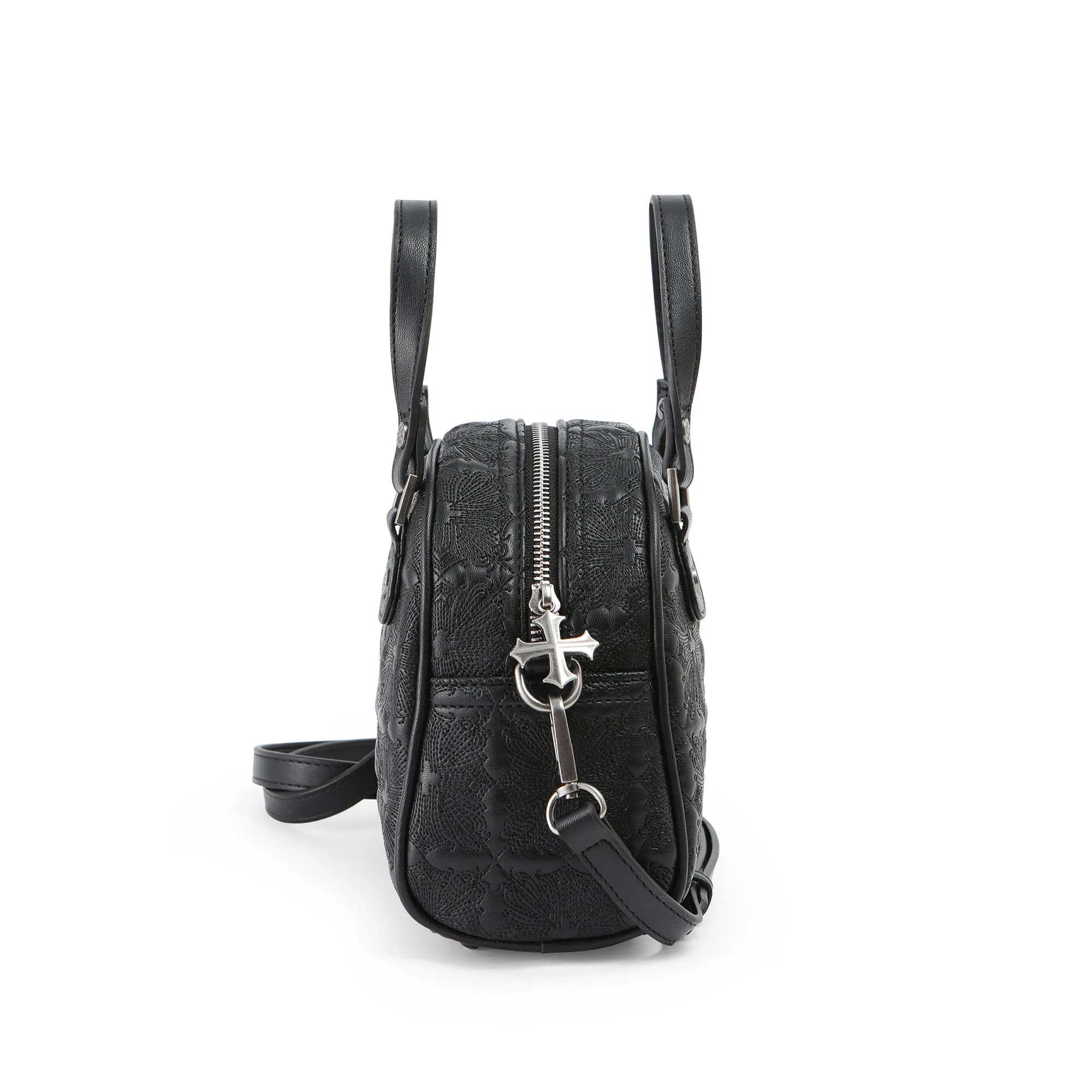 Embroidered Chopper Bowling Bag - Black sold by Von Dutch product image thumbnail 4