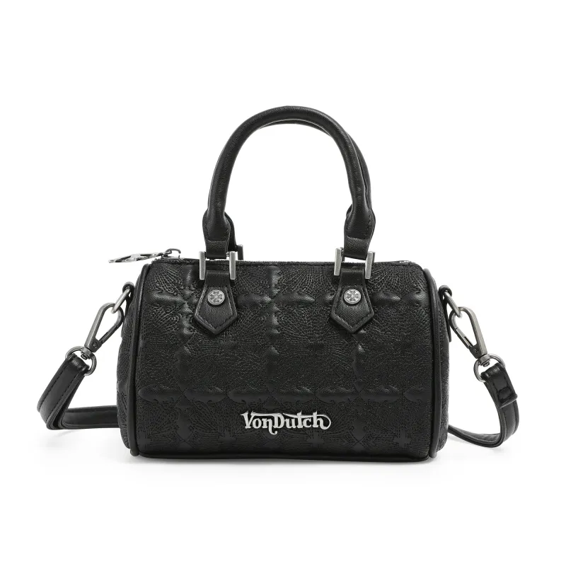 Embroidered Chopper Hanna Bag -Black made by Von Dutch