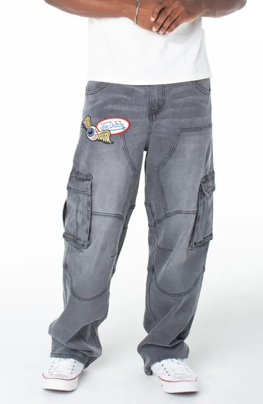 Men's Baggy Straight Carpenter Cargo Hunter Pant made by Von Dutch