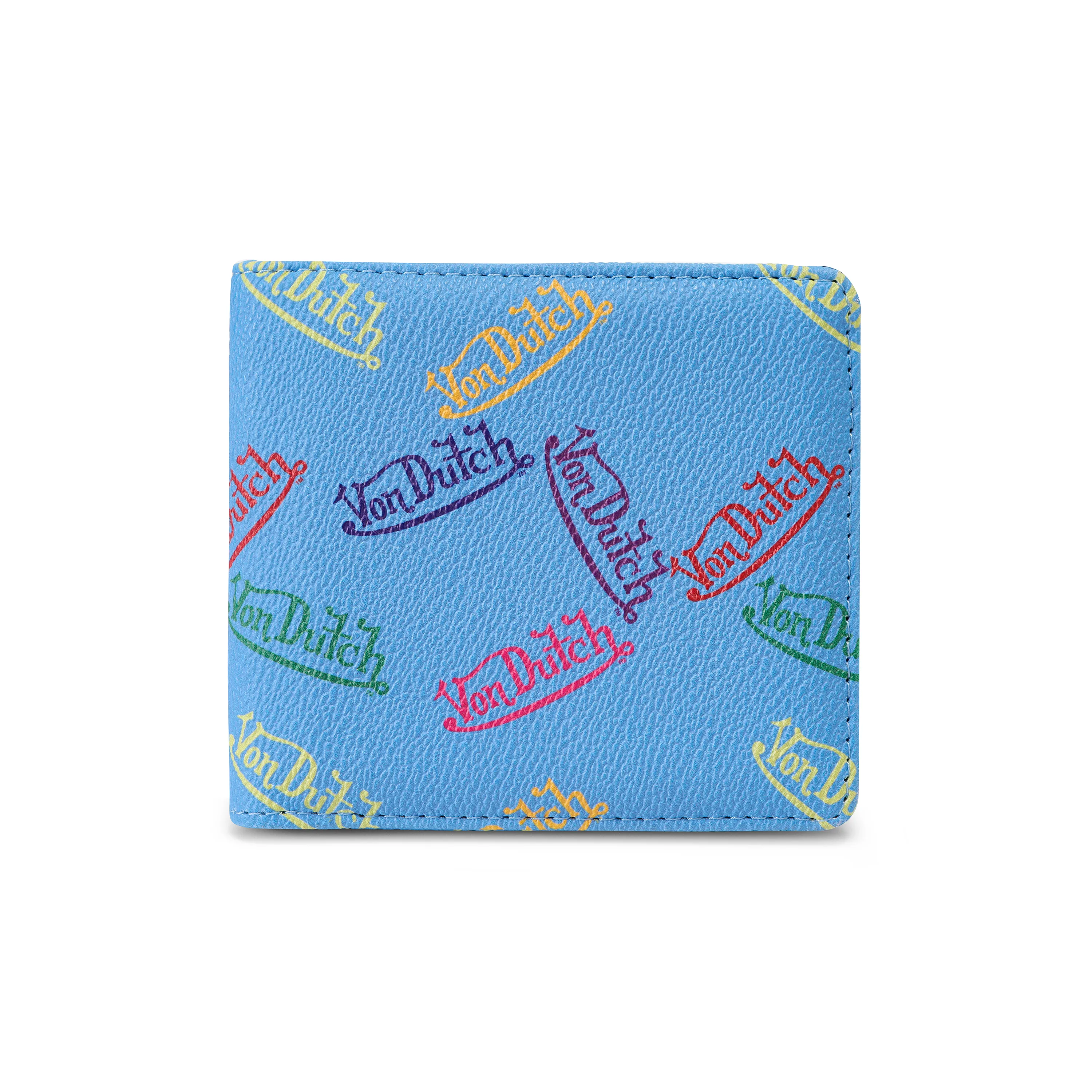 Multi Logo Bi-fold Wallet sold by Von Dutch