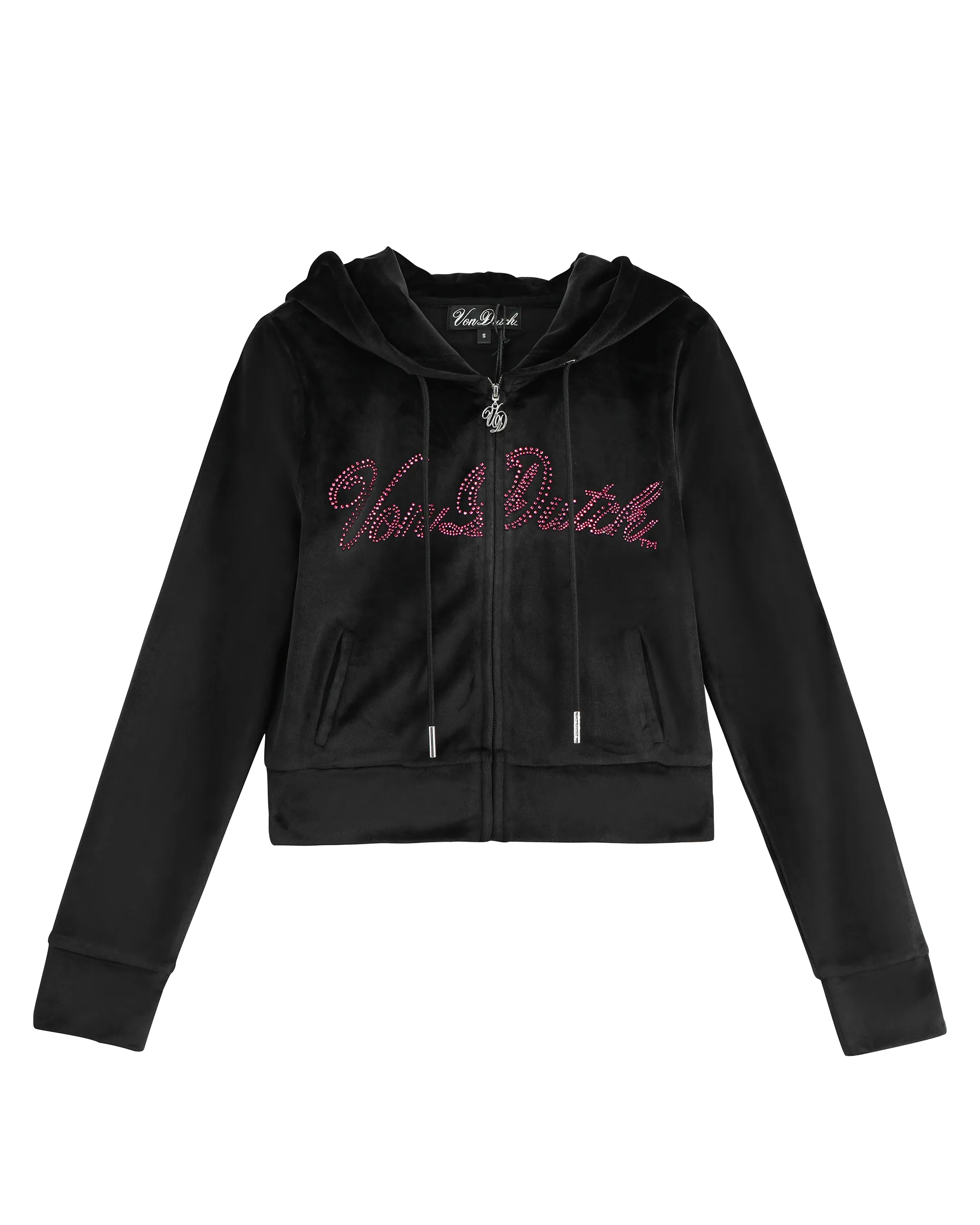 Velour Zip Up - Black sold by Von Dutch product image thumbnail 2