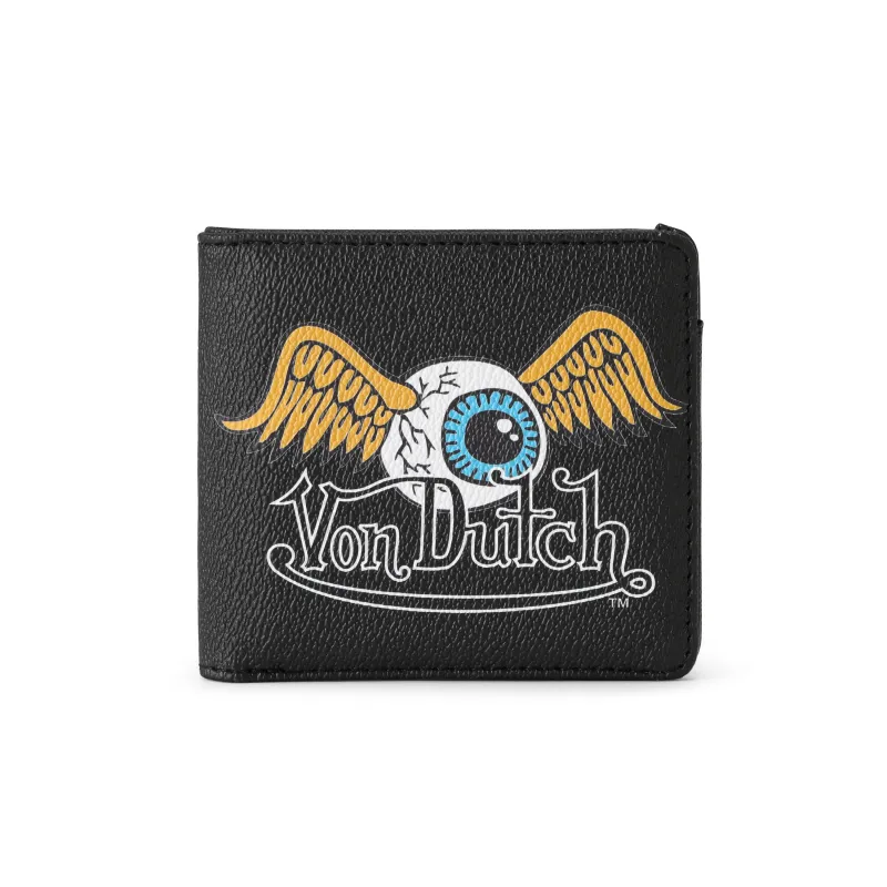 Flying Eye Bi-fold Wallet sold by Von Dutch