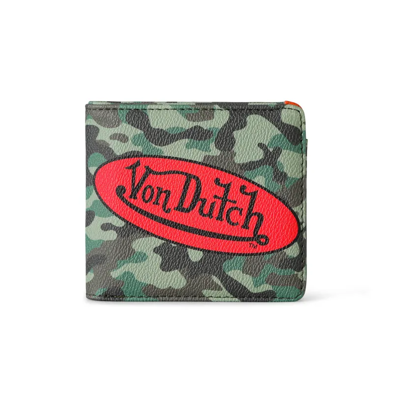 Camo Stamp Bi-fold Wallet sold by Von Dutch