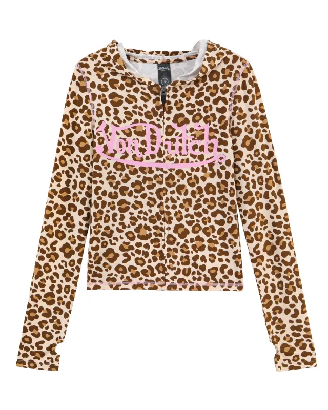 YOGA TOP - LEOPARD sold by Von Dutch