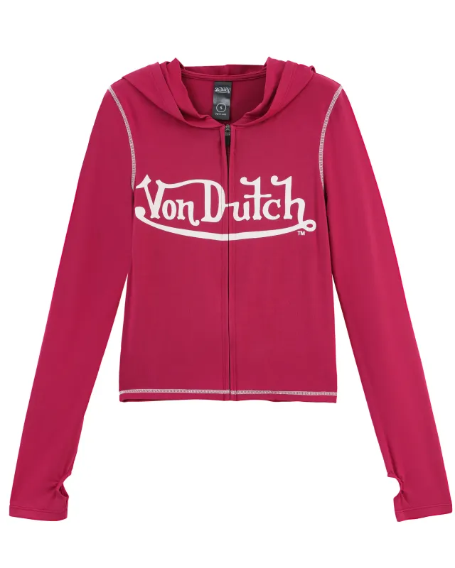 VON DUTCH ROXY TOP - MERLOT sold by Von Dutch