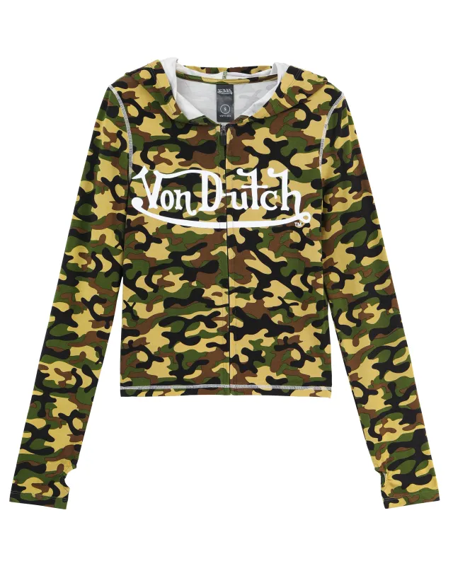 VON DUTCH ROXY TOP - CAMO sold by Von Dutch