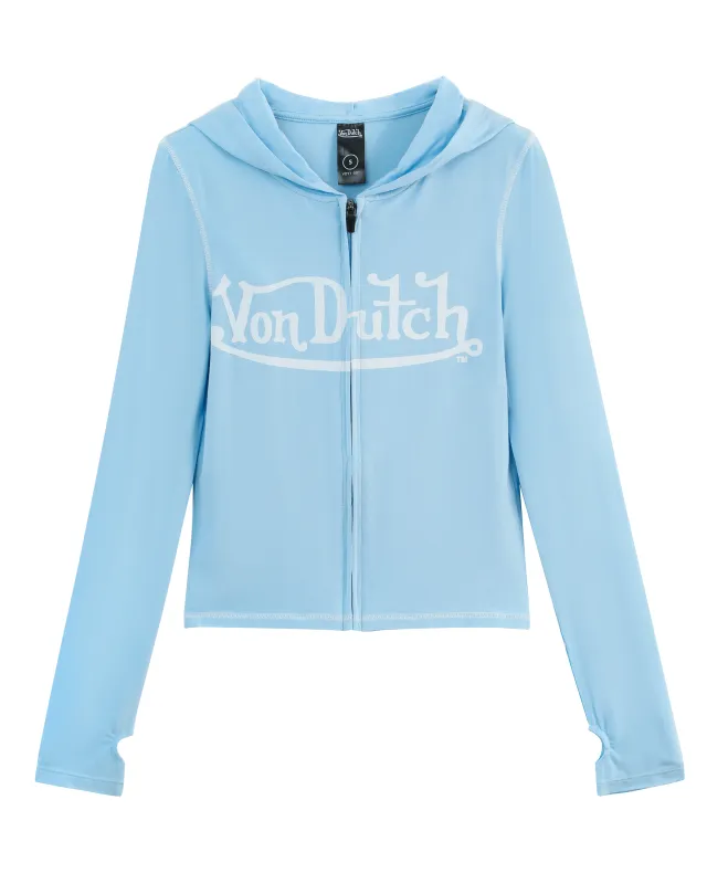 VON DUTCH ROXY TOP - SKY BLUE sold by Von Dutch