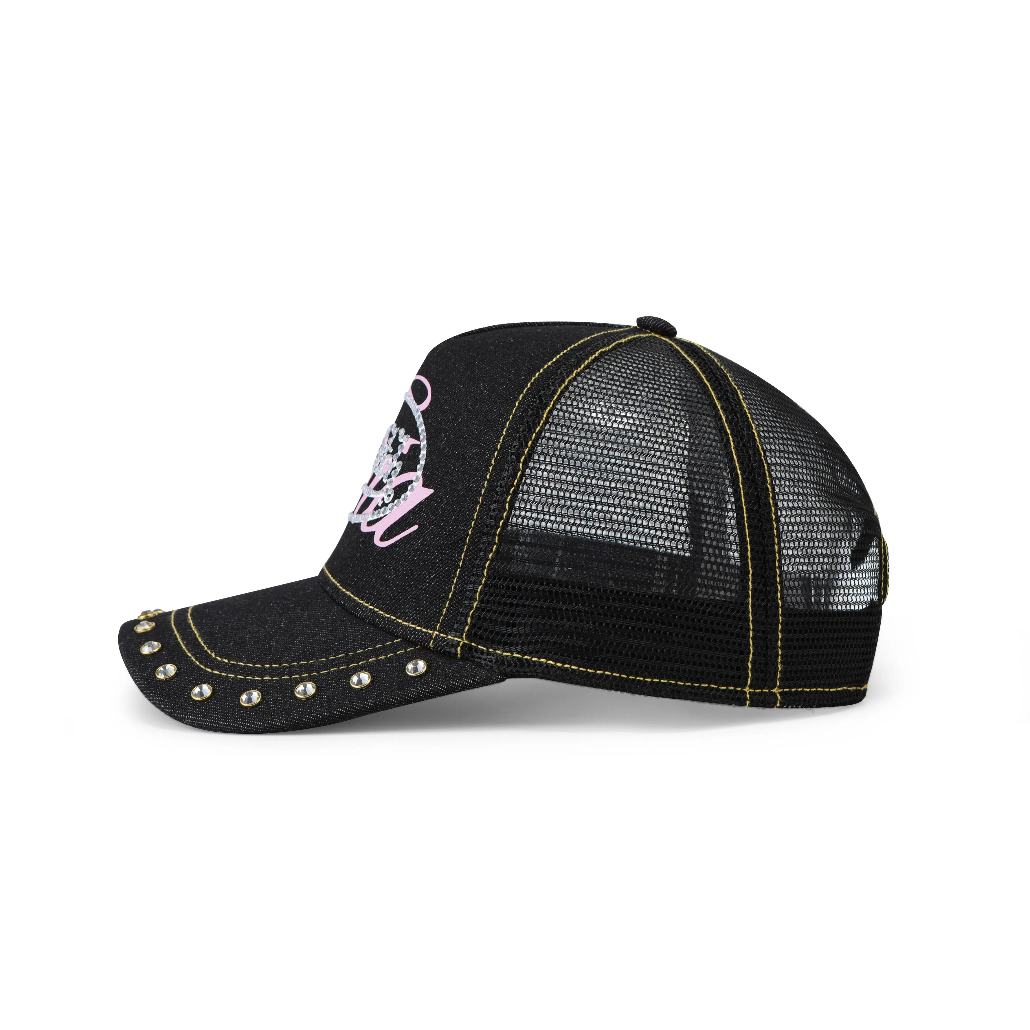 I.AM.GIA X VON DUTCH BLACK DENIM TRUCKER HAT sold by Von Dutch product image thumbnail 5