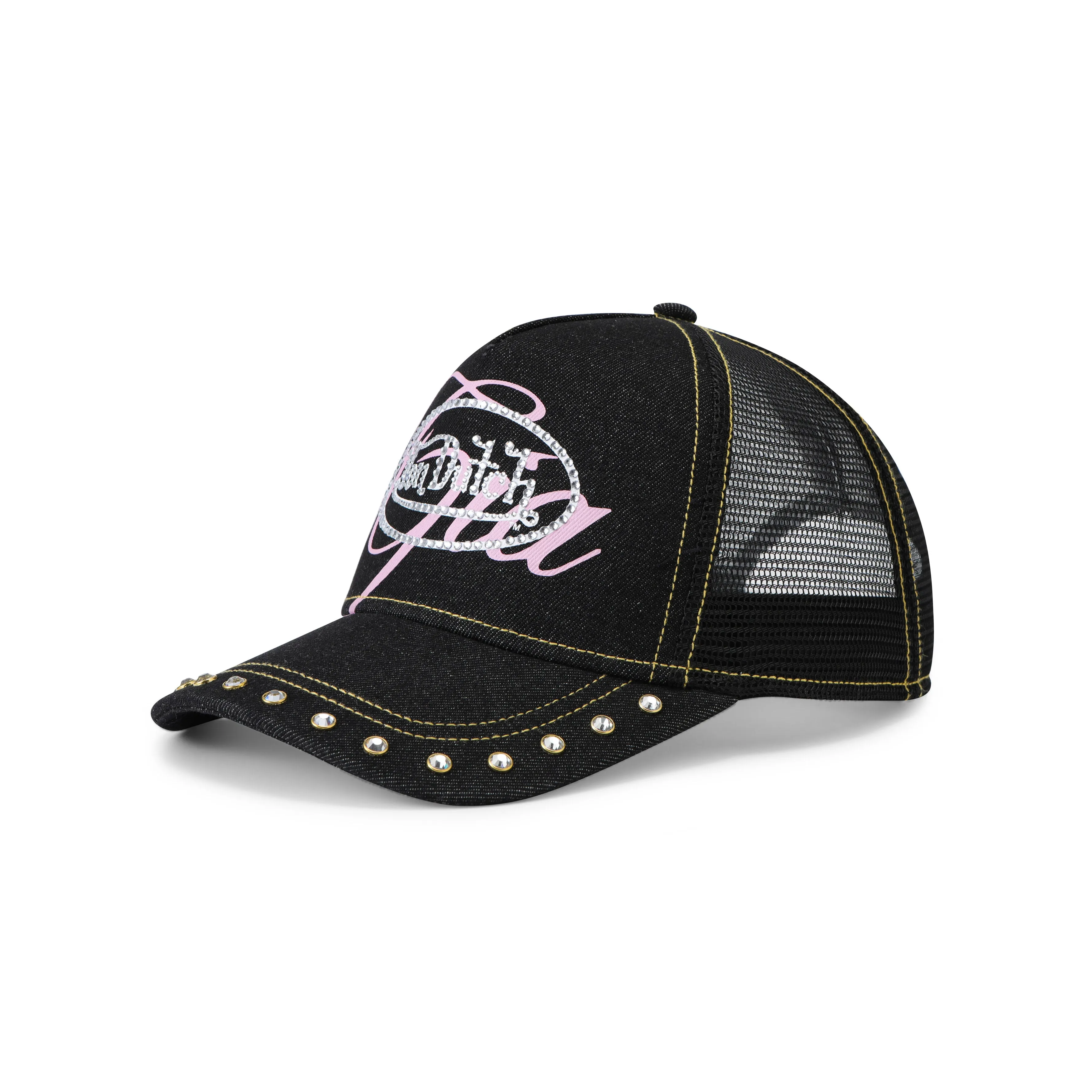 I.AM.GIA X VON DUTCH BLACK DENIM TRUCKER HAT sold by Von Dutch product image thumbnail 4