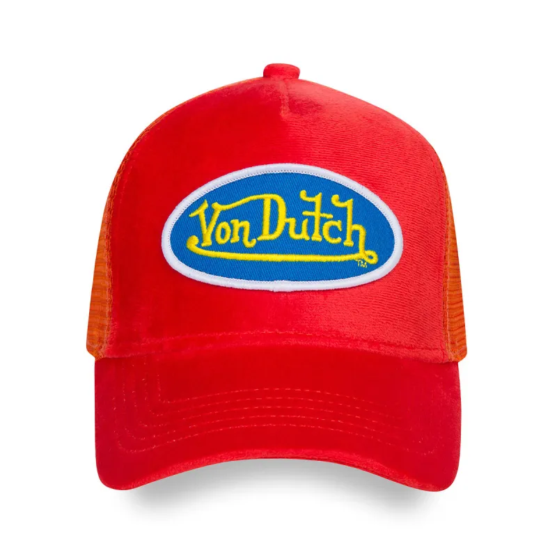 Hollywood Velvet Orange Trucker made by Von Dutch