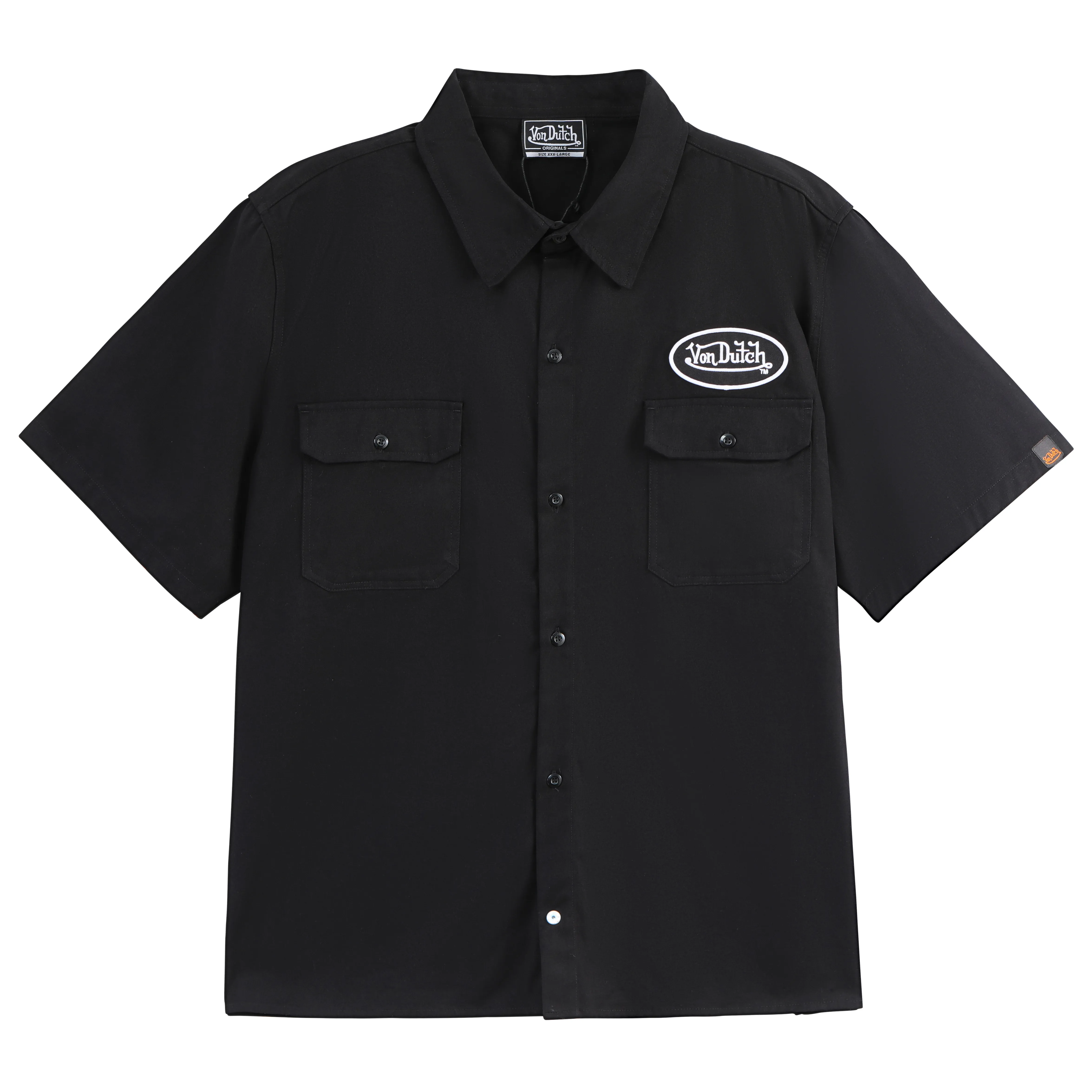 Classic Mechanic Shirt - Black and White sold by Von Dutch