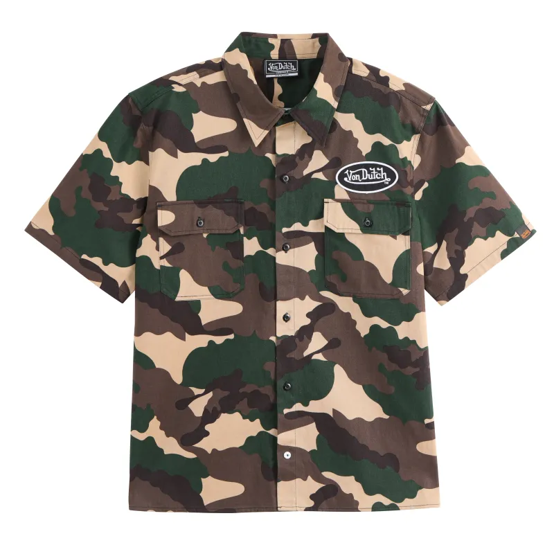 Classic Mechanic Shirt - Camo sold by Von Dutch
