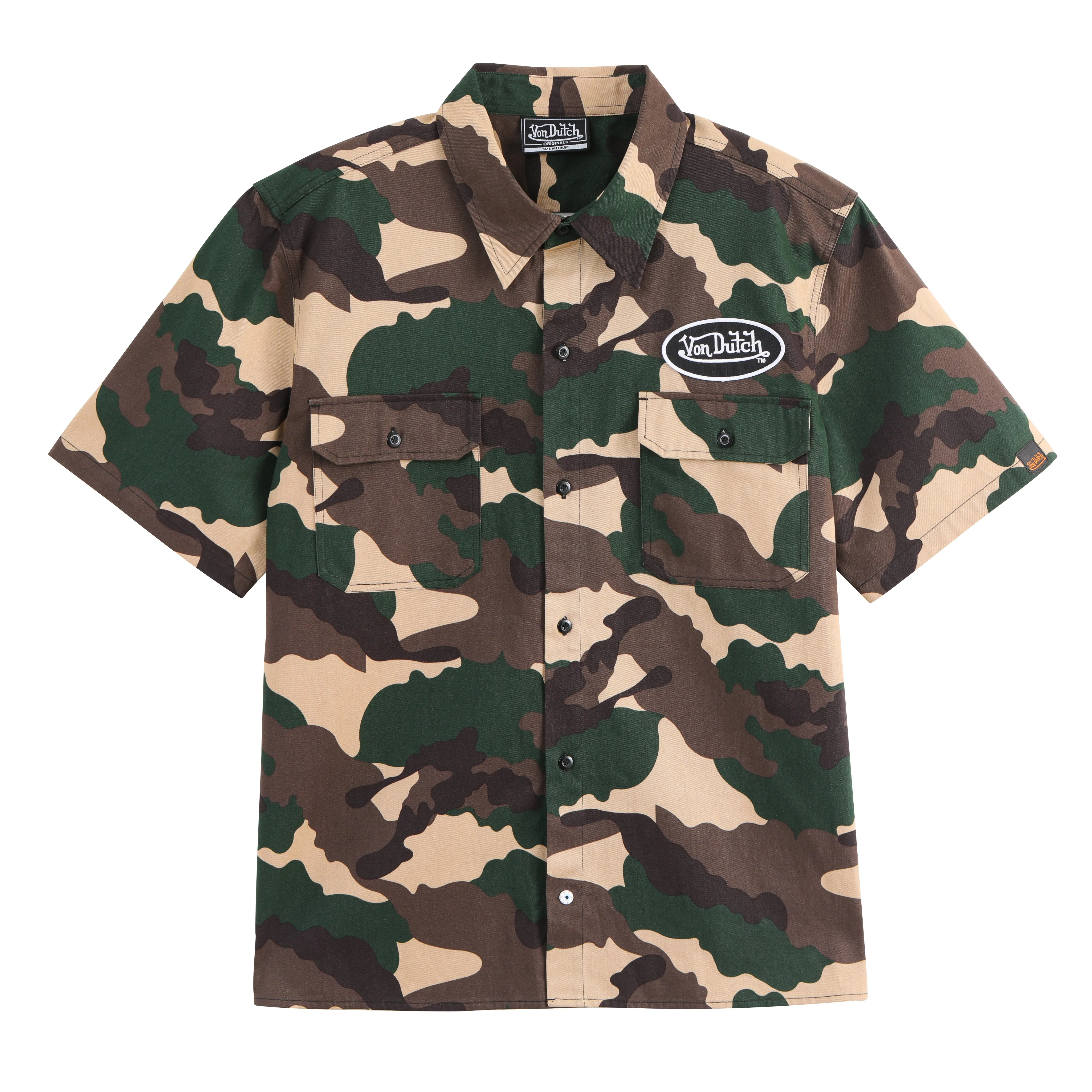 Classic Mechanic Shirt - Camo sold by Von Dutch