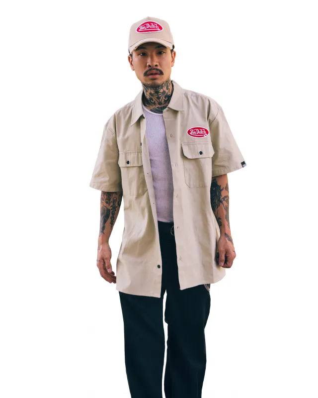Classic Mechanic Shirt - Tan sold by Von Dutch