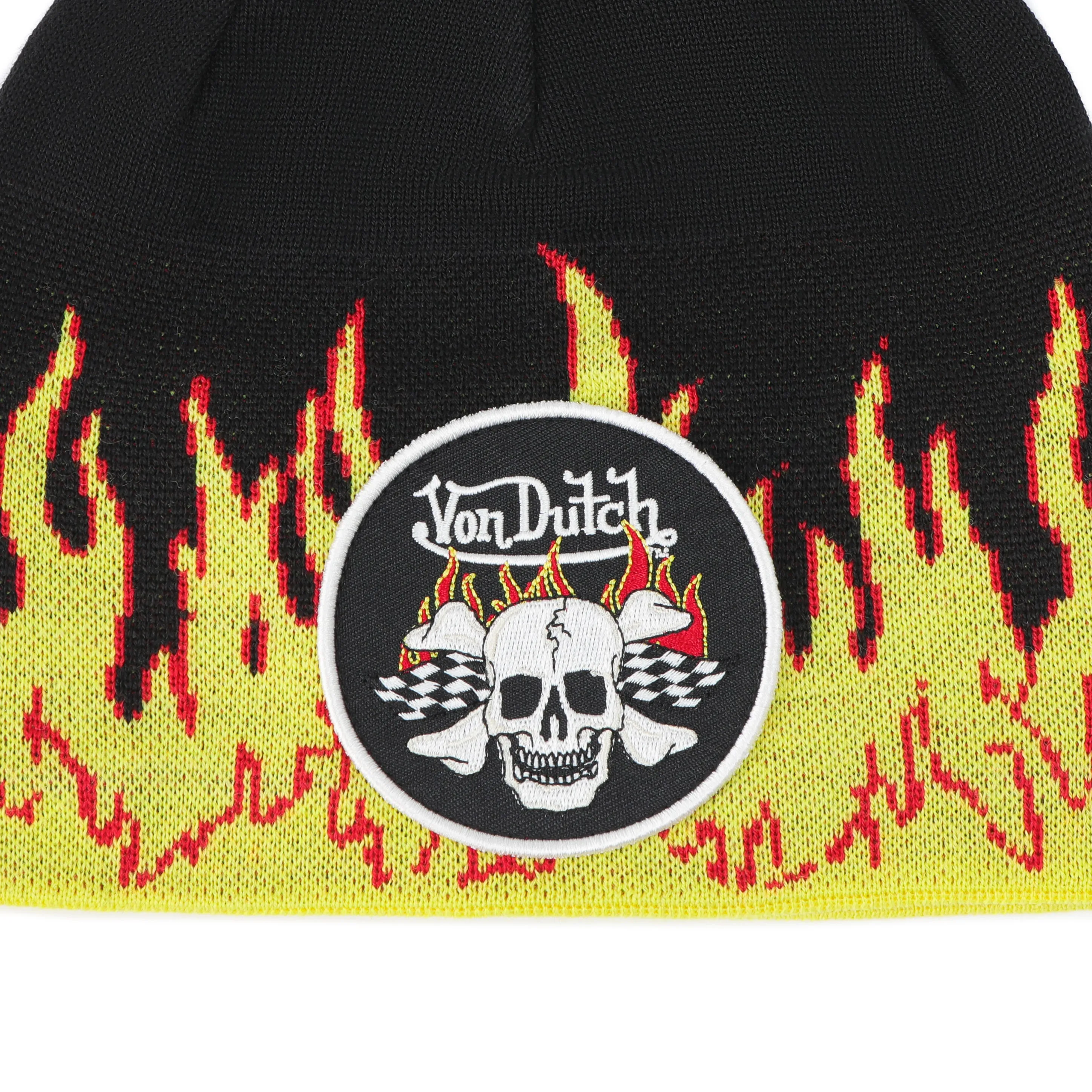 Road Reaper Flame Beanie - Black sold by Von Dutch product image thumbnail 3