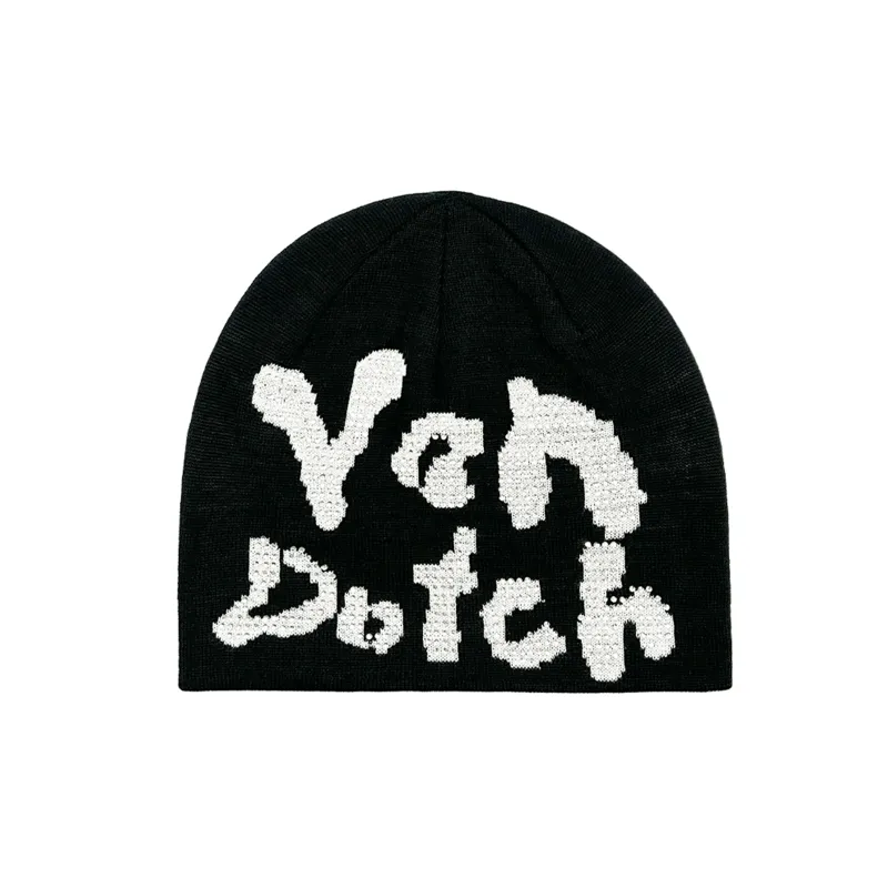 Rhinestone Cheetah Beanie - White made by Von Dutch