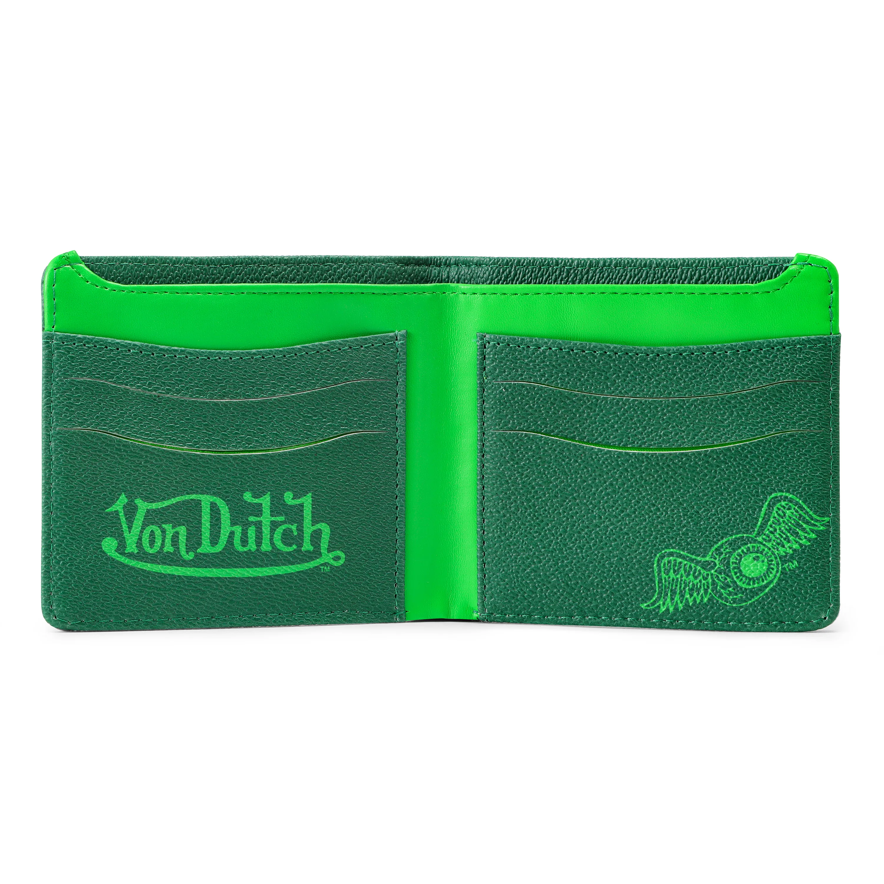 Classic Logo Bi-fold Wallet - Green sold by Von Dutch product image thumbnail 3