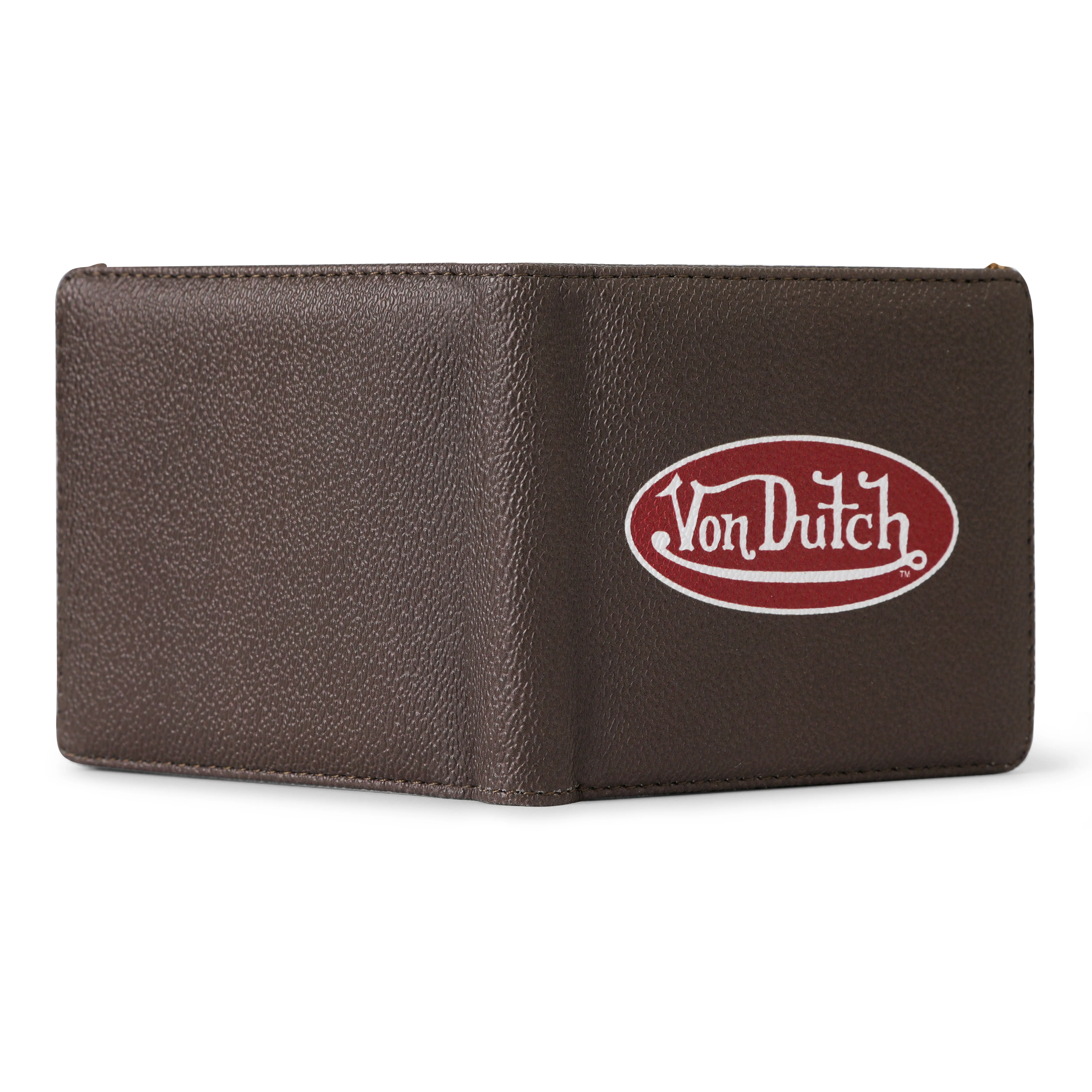 Classic Logo Bi-fold Wallet - Brown sold by Von Dutch product image thumbnail 3