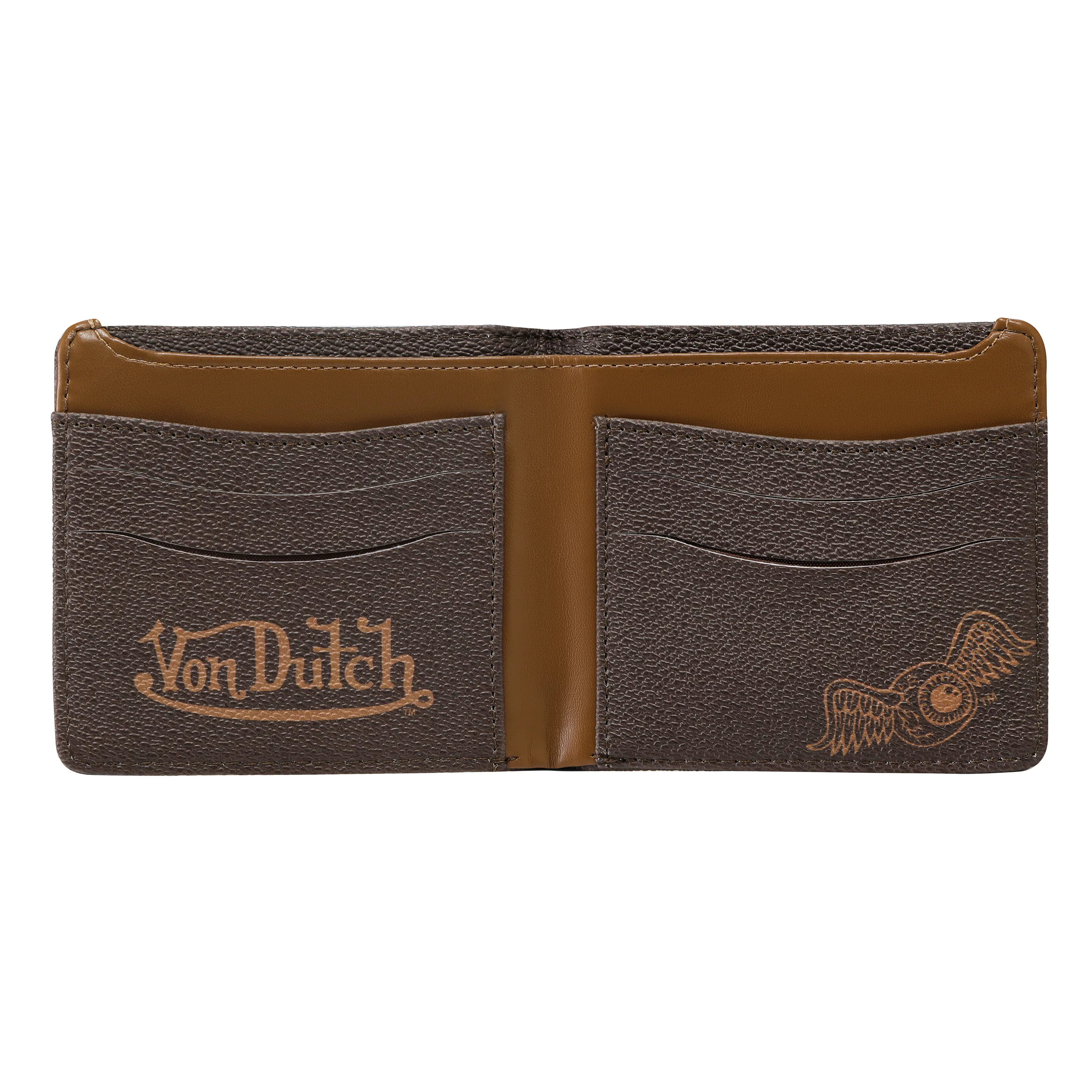 Classic Logo Bi-fold Wallet - Brown sold by Von Dutch product image thumbnail 2