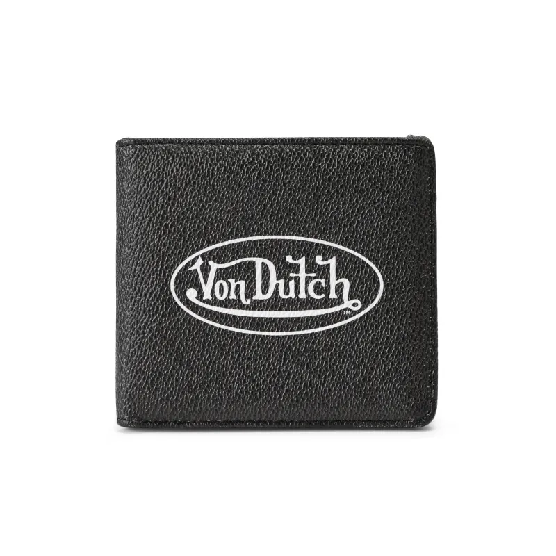 Classic Logo Bi-fold Wallet - Black sold by Von Dutch