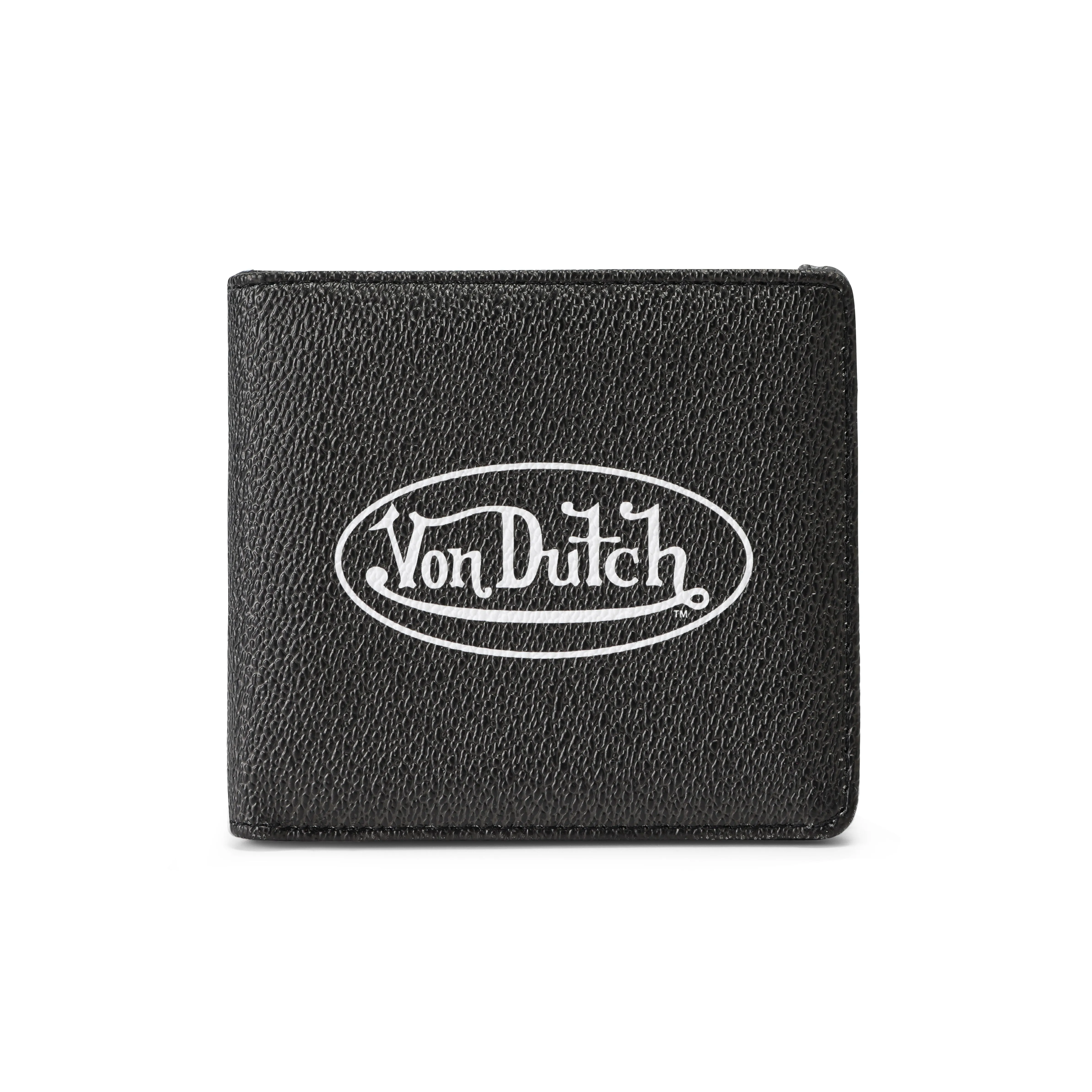 Classic Logo Bi-fold Wallet - Black sold by Von Dutch