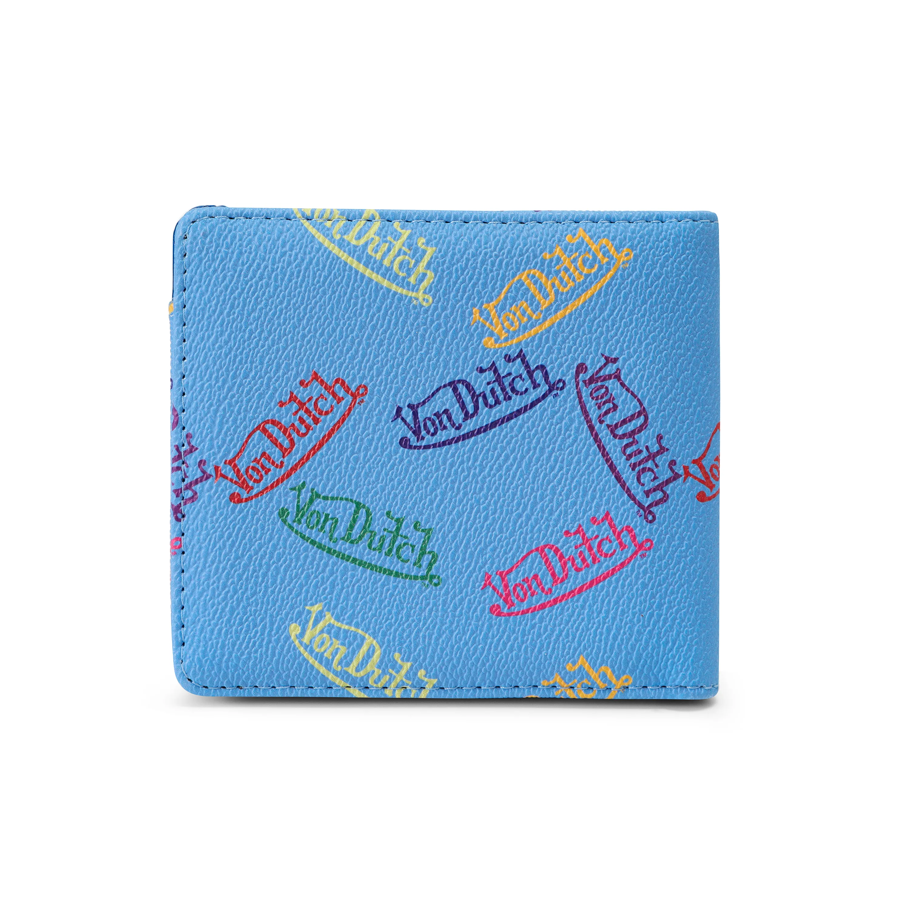 Multi Logo Bi-fold Wallet - Blue sold by Von Dutch product image thumbnail 3
