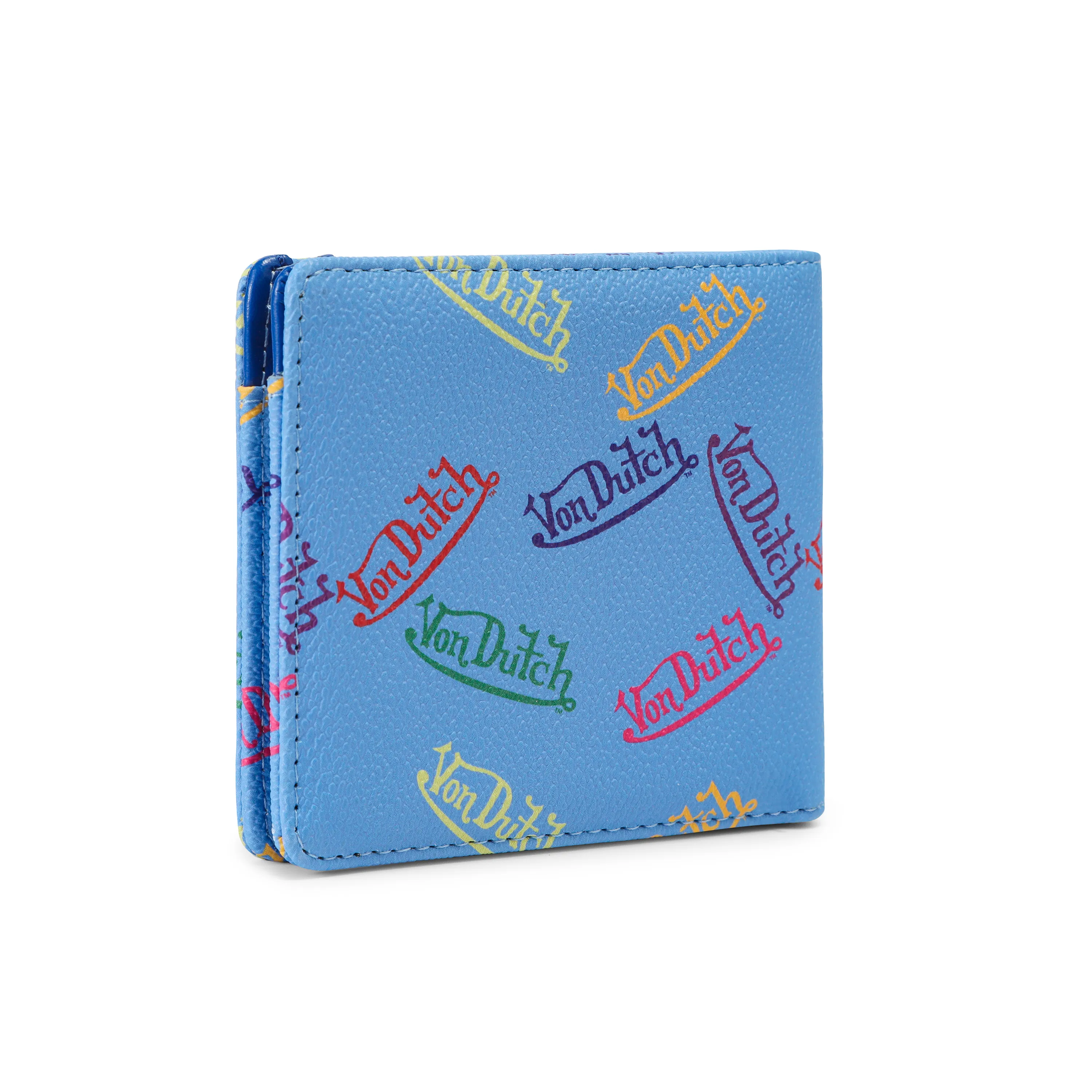 Multi Logo Bi-fold Wallet - Blue sold by Von Dutch product image thumbnail 5