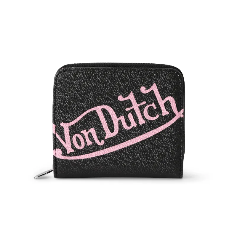 Classic Signature Zip-up Wallet - Black made by Von Dutch