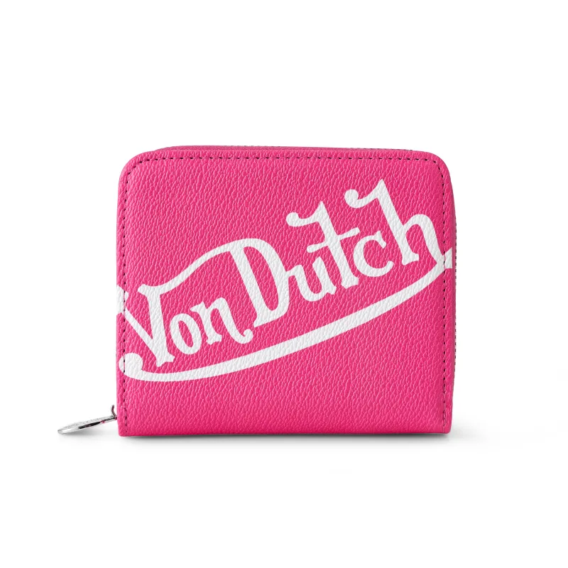 Classic Signature Zip-up Wallet - Hot Pink made by Von Dutch
