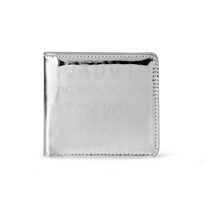 Mirror Logo Bi-fold Wallet - Silver made by Von Dutch