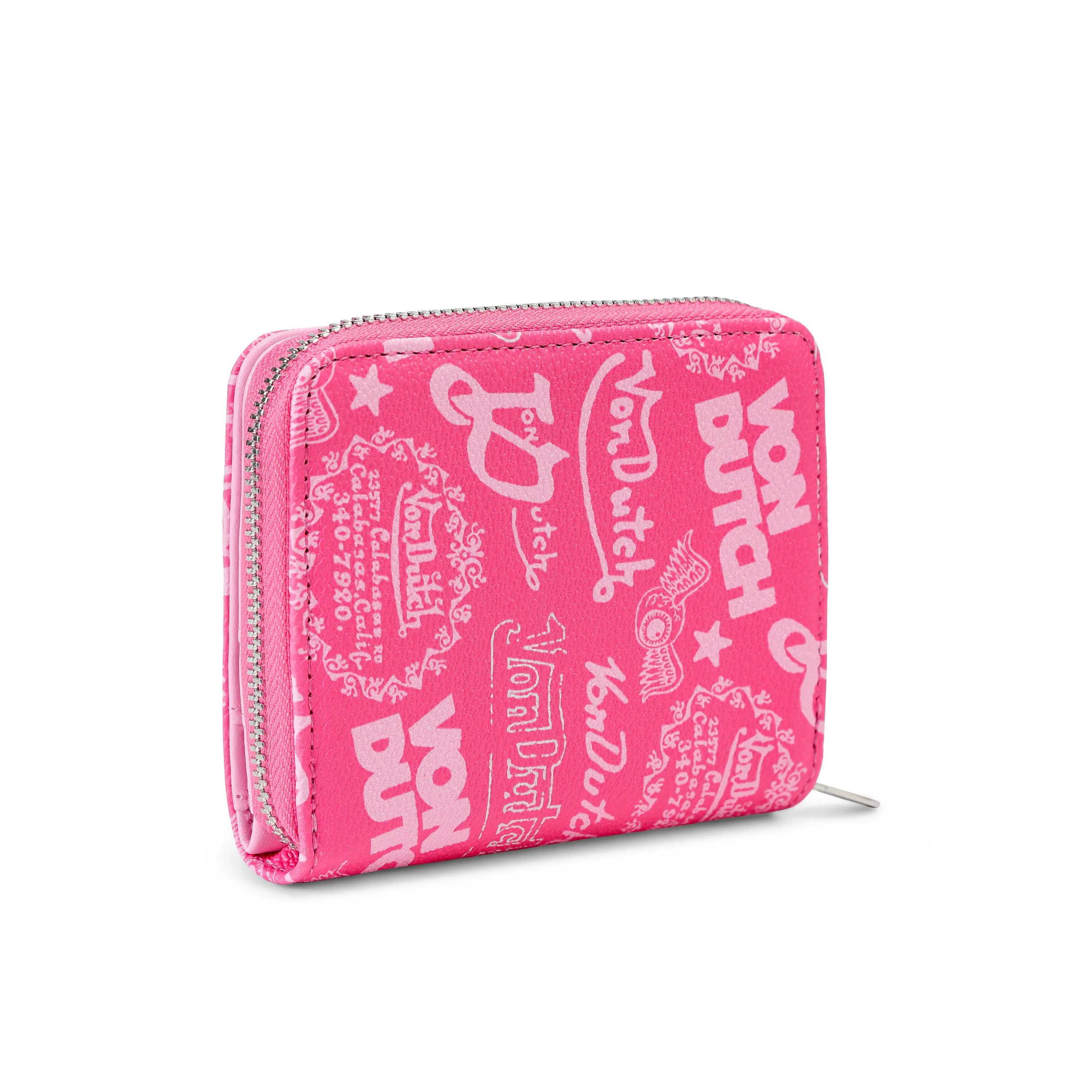 Logo Stamps Zip-Up Wallet - Pink sold by Von Dutch product image thumbnail 5