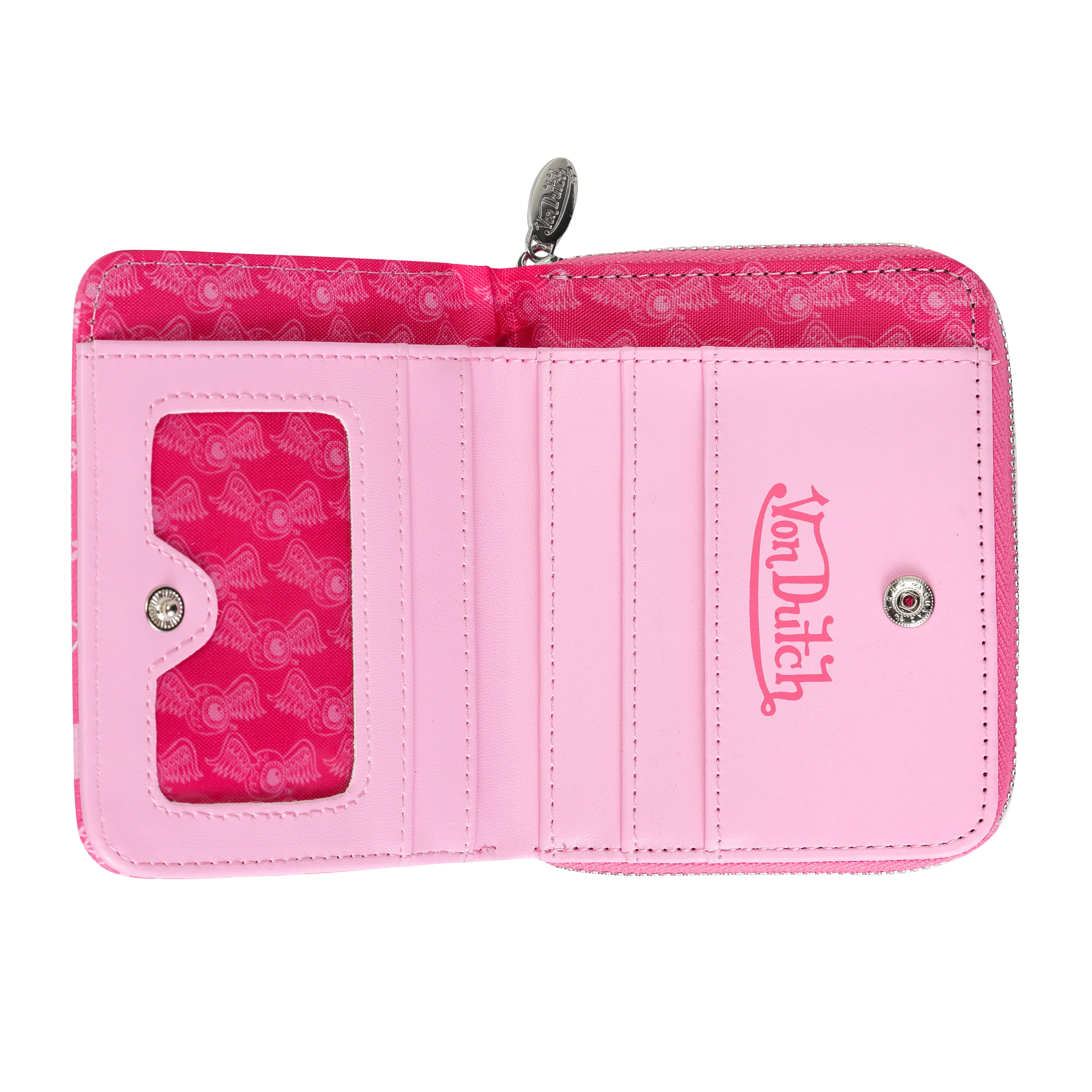 Logo Stamps Zip-Up Wallet - Pink sold by Von Dutch product image thumbnail 2