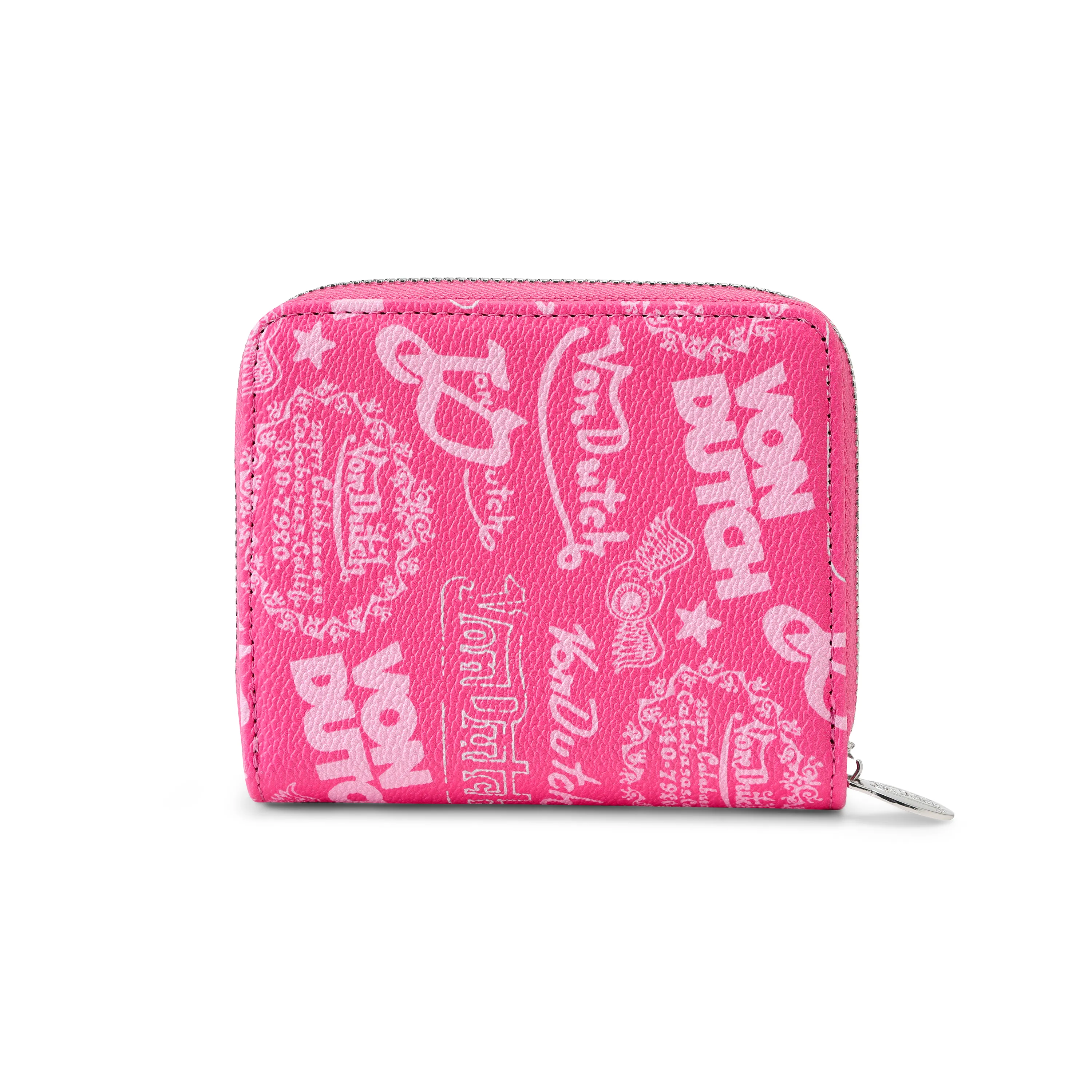 Logo Stamps Zip-Up Wallet - Pink sold by Von Dutch