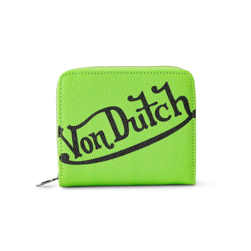 Flying Eye Signature Zip-up Wallet - Green made by Von Dutch