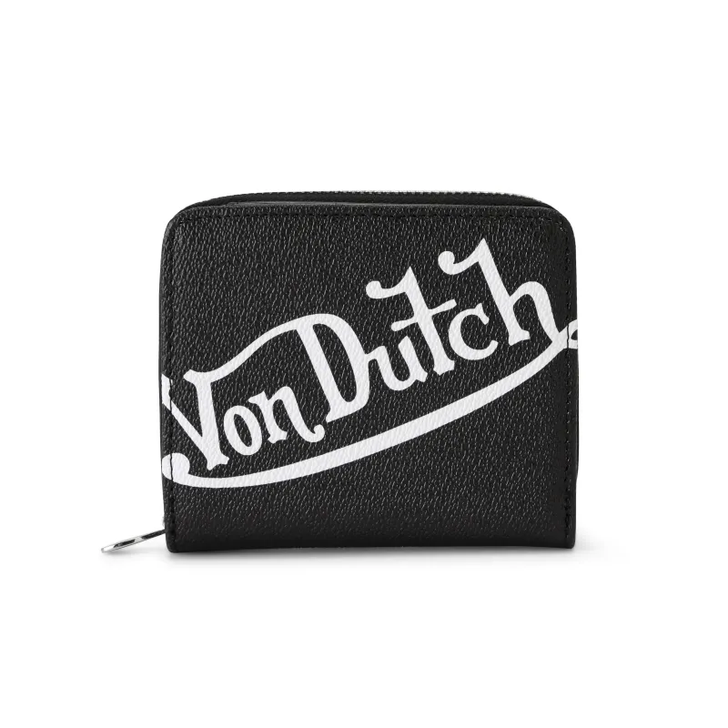 Flying Eye Signature Zip-up Wallet - Black made by Von Dutch