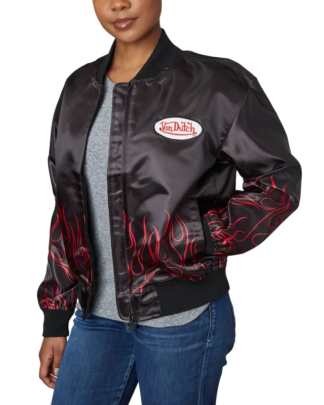 Flight Satin Twill Jacket made by Von Dutch