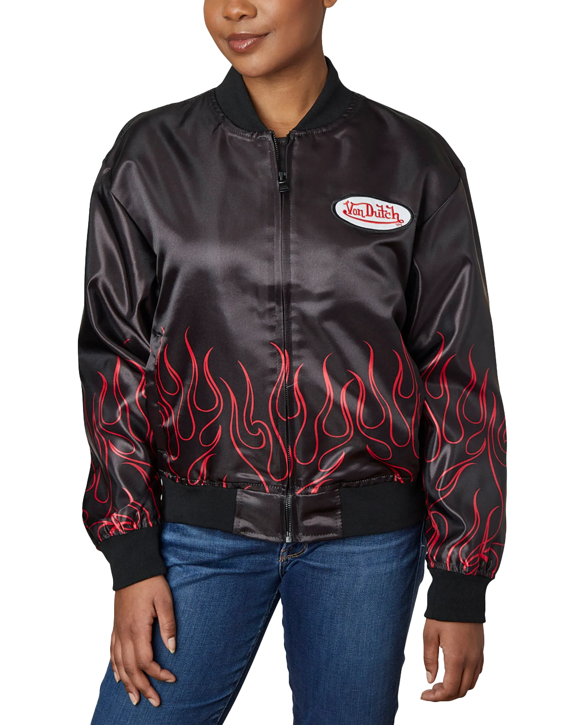 Flight Satin Twill Jacket sold by Von Dutch product image thumbnail 4