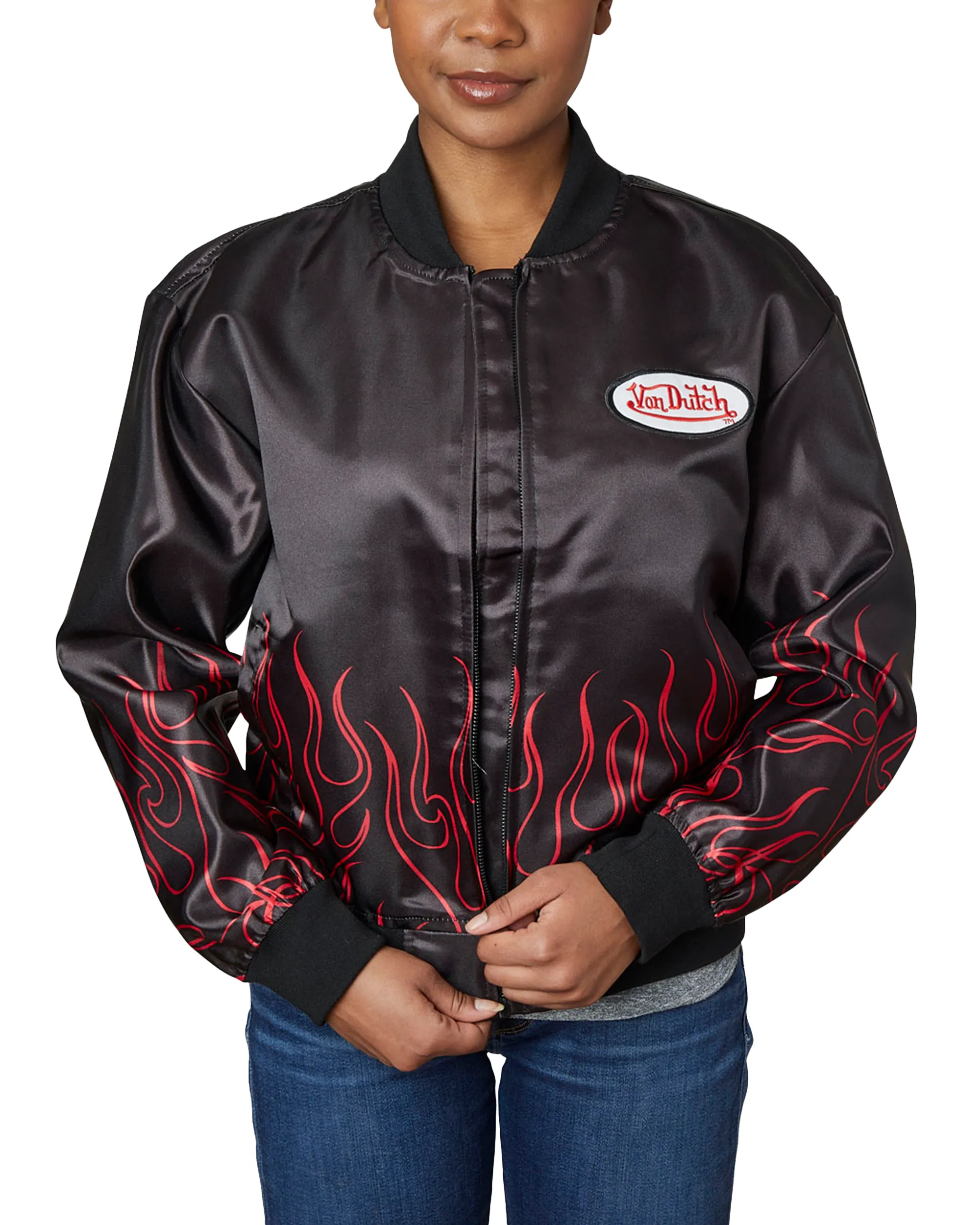 Flight Satin Twill Jacket sold by Von Dutch product image thumbnail 2