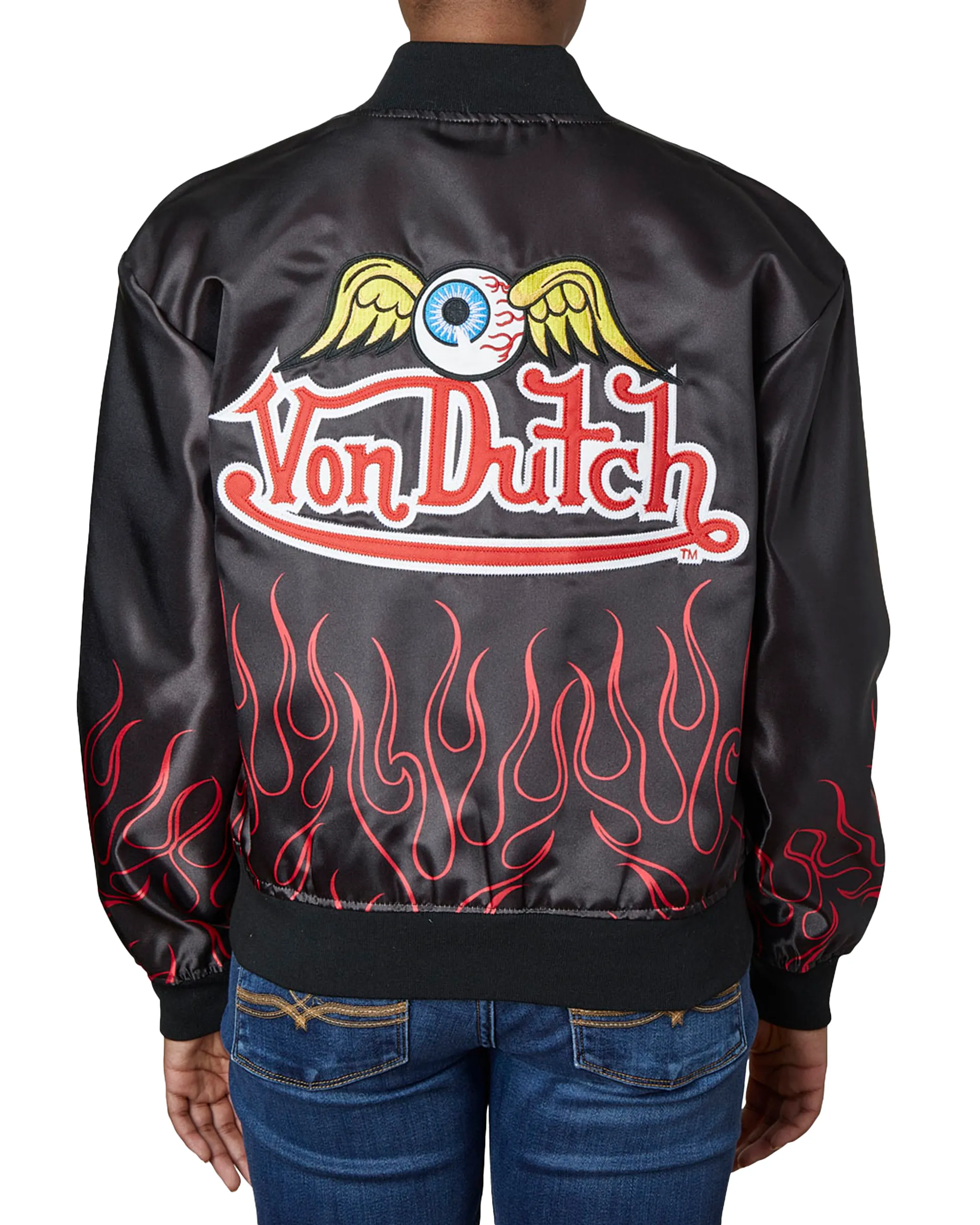 Flight Satin Twill Jacket sold by Von Dutch product image thumbnail 3