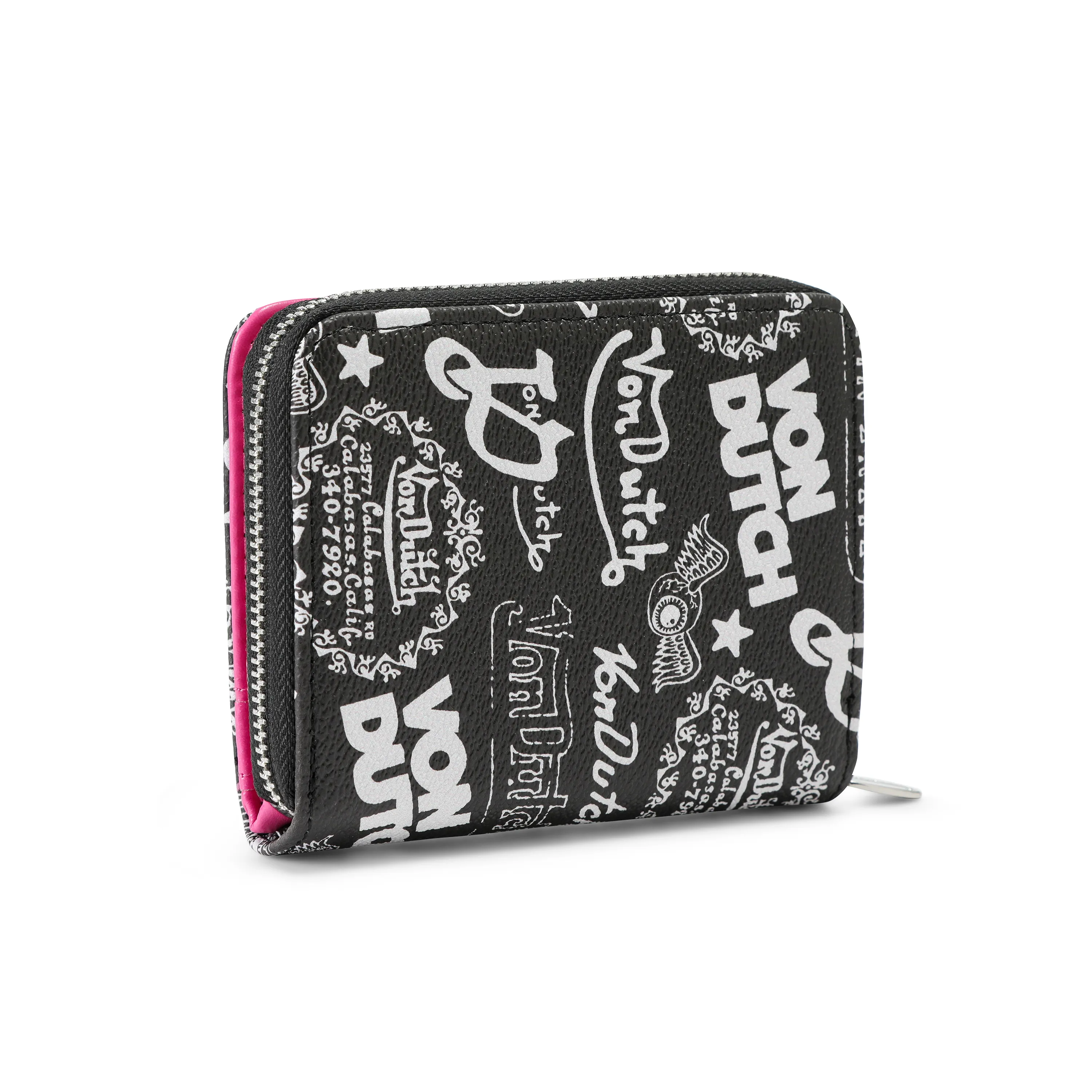 Logo Stamps Zip-Up Wallet - Black sold by Von Dutch product image thumbnail 5