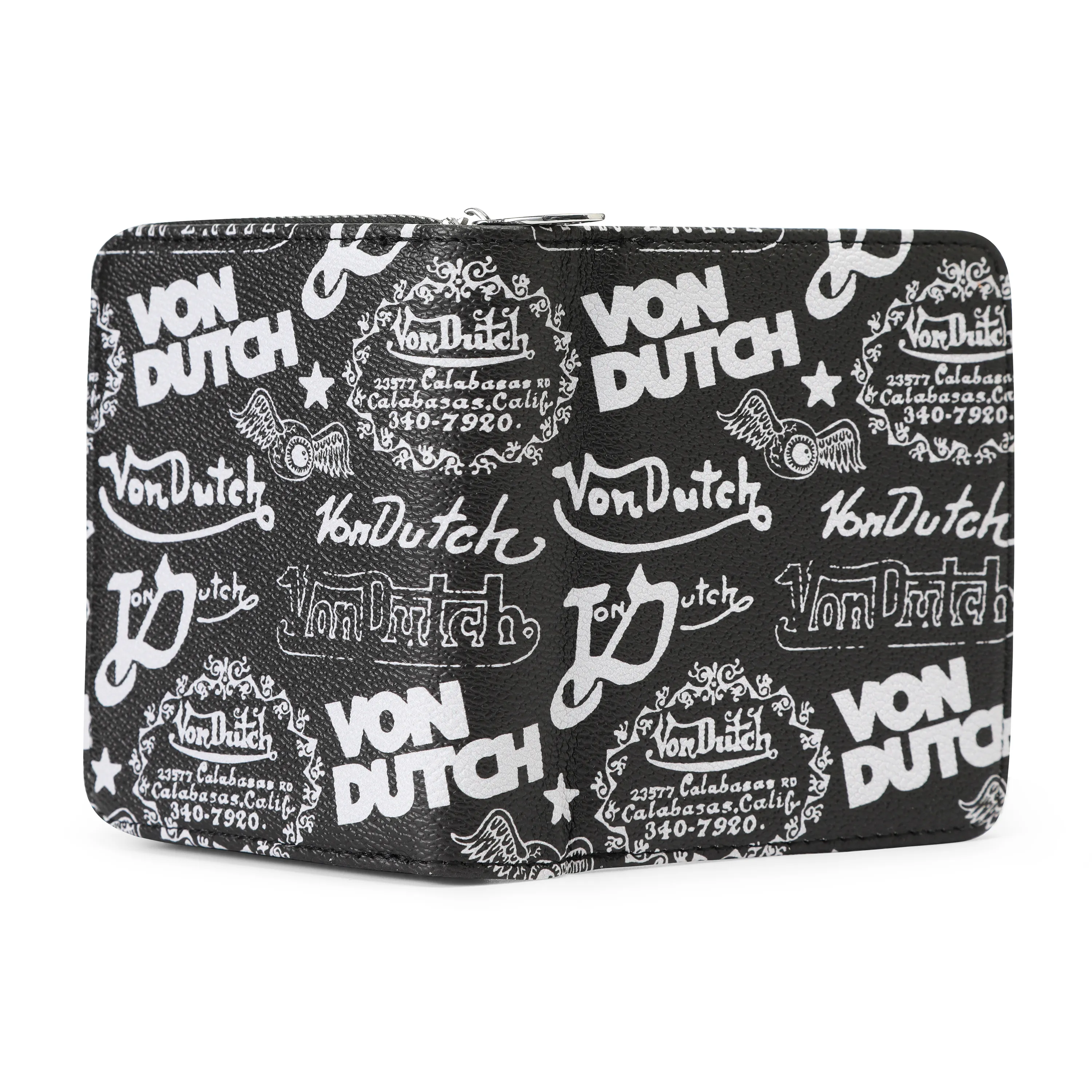 Logo Stamps Zip-Up Wallet - Black sold by Von Dutch product image thumbnail 3