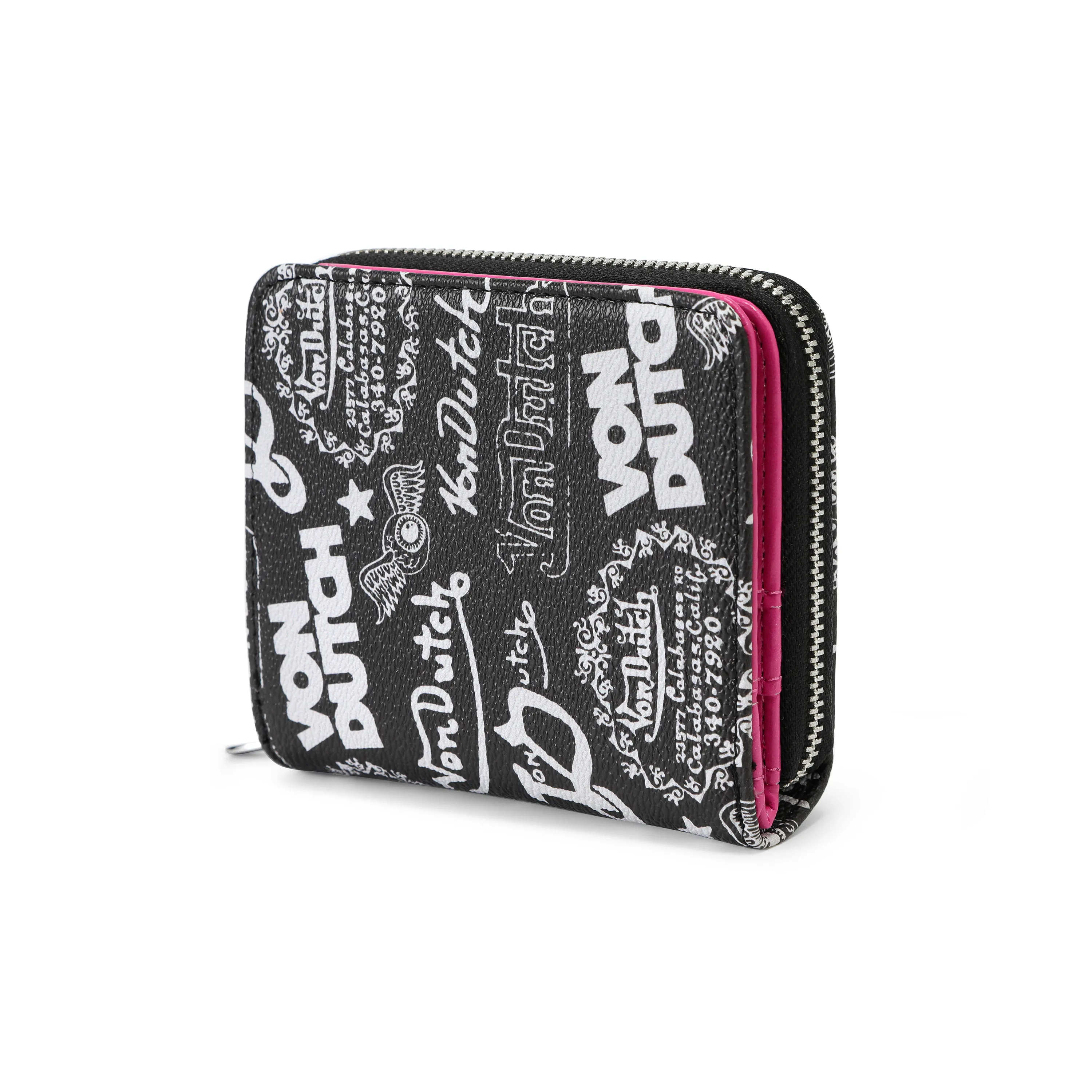 Logo Stamps Zip-Up Wallet - Black sold by Von Dutch product image thumbnail 4