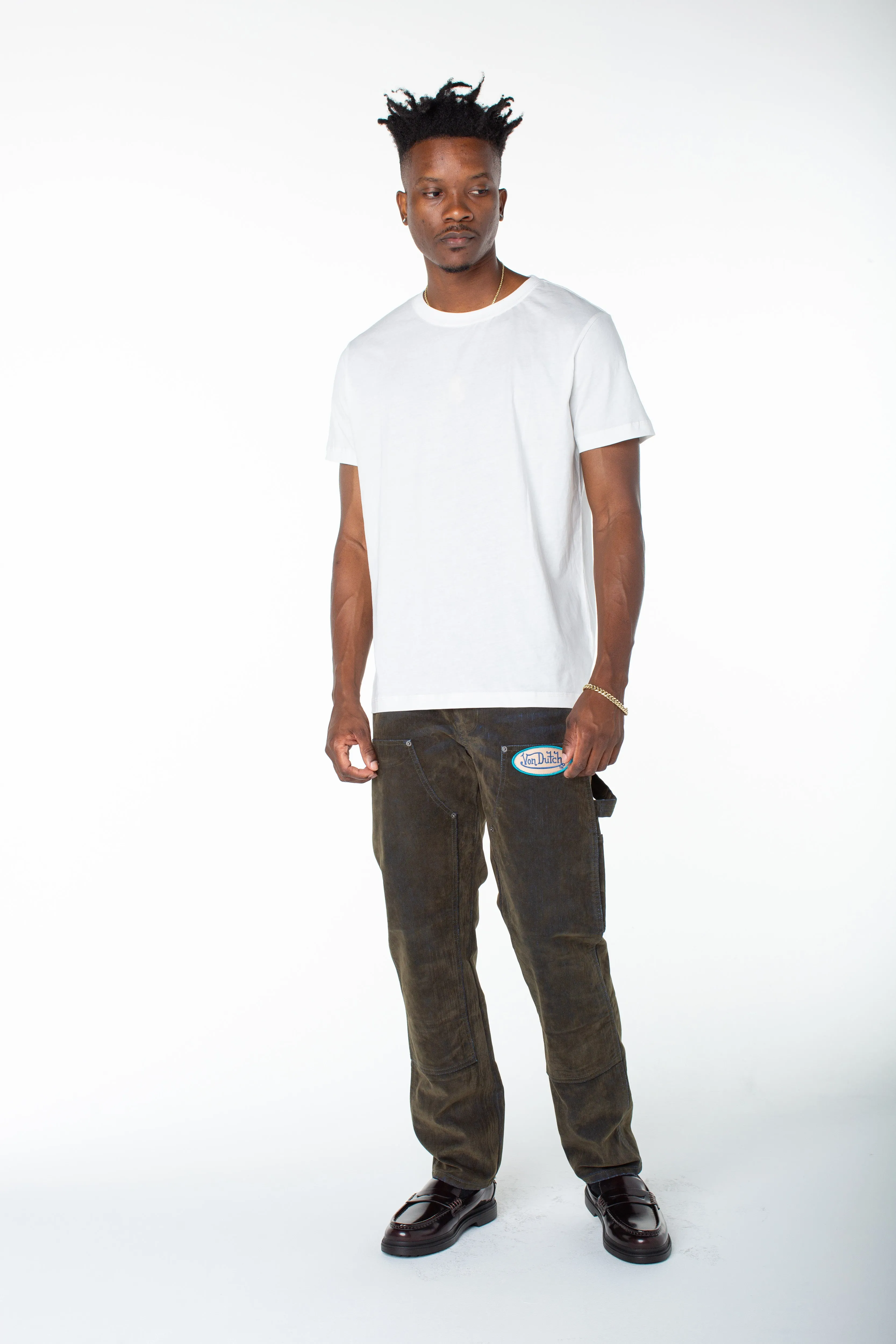 Von Dutch Men's Blue Whisper The Wheels Double Knee sold by Von Dutch product image thumbnail 2