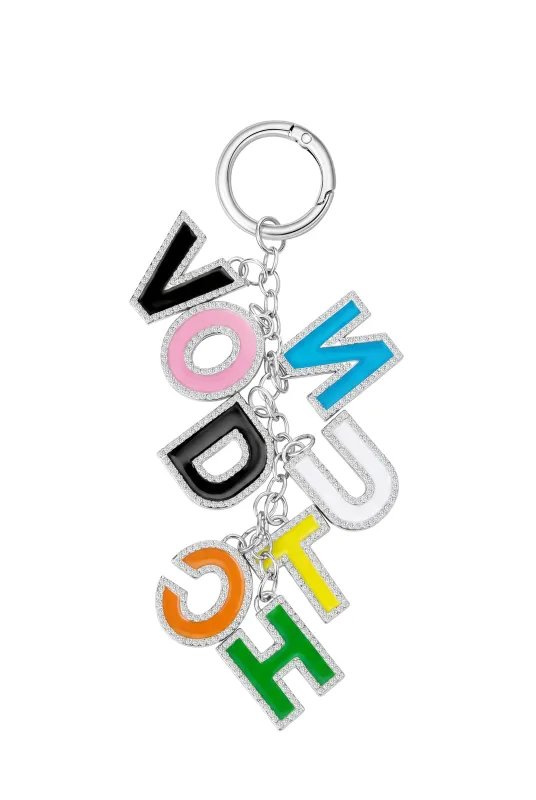 VON DUTCH LETTER KEYCHAIN - RAINBOW made by Von Dutch